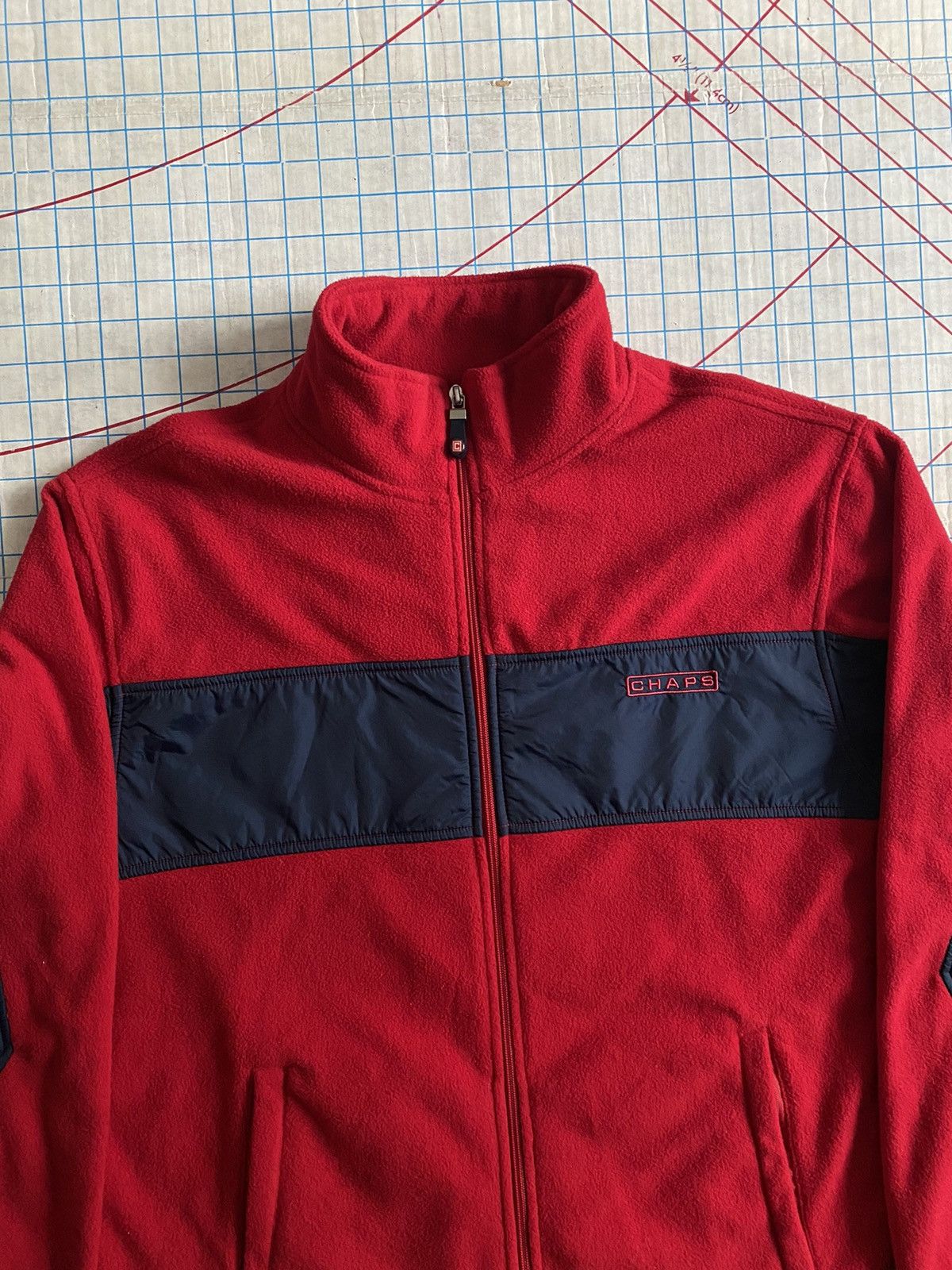 Chaps × Chaps Ralph Lauren × Polo Ralph Lauren Chaps Ralph Lauren Red Fleece Full Zip Jacket Fits M-L Size US M / EU 48-50 / 2 - 3 Thumbnail
