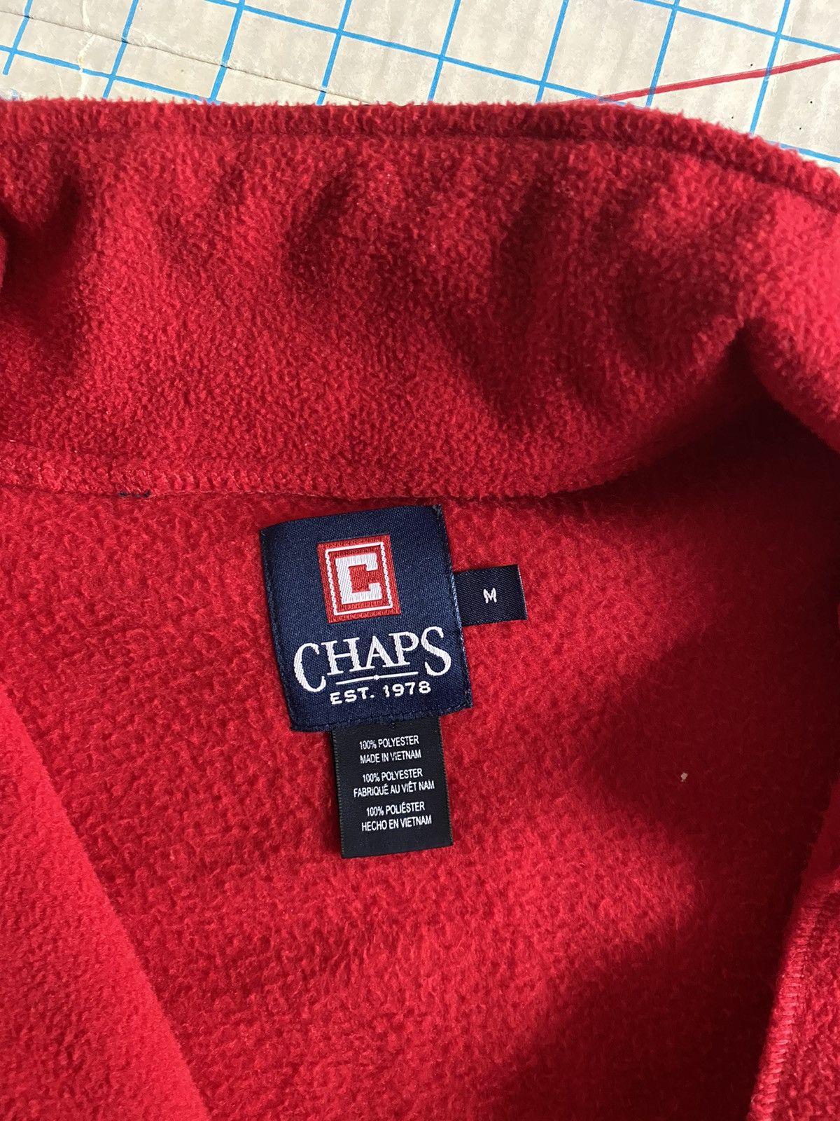 Chaps × Chaps Ralph Lauren × Polo Ralph Lauren Chaps Ralph Lauren Red Fleece Full Zip Jacket Fits M-L Size US M / EU 48-50 / 2 - 7 Thumbnail
