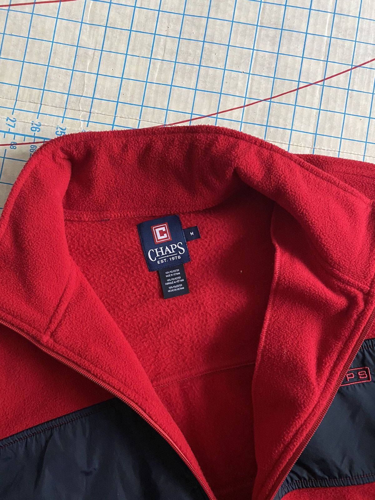 Chaps × Chaps Ralph Lauren × Polo Ralph Lauren Chaps Ralph Lauren Red Fleece Full Zip Jacket Fits M-L Size US M / EU 48-50 / 2 - 6 Thumbnail