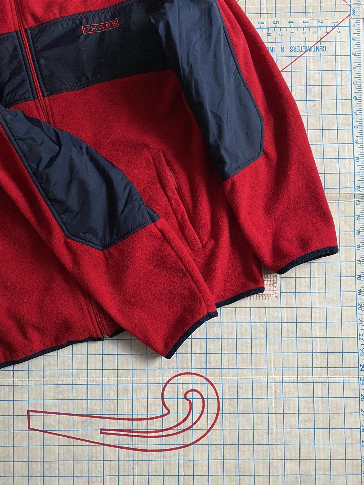 Chaps × Chaps Ralph Lauren × Polo Ralph Lauren Chaps Ralph Lauren Red Fleece Full Zip Jacket Fits M-L Size US M / EU 48-50 / 2 - 5 Thumbnail