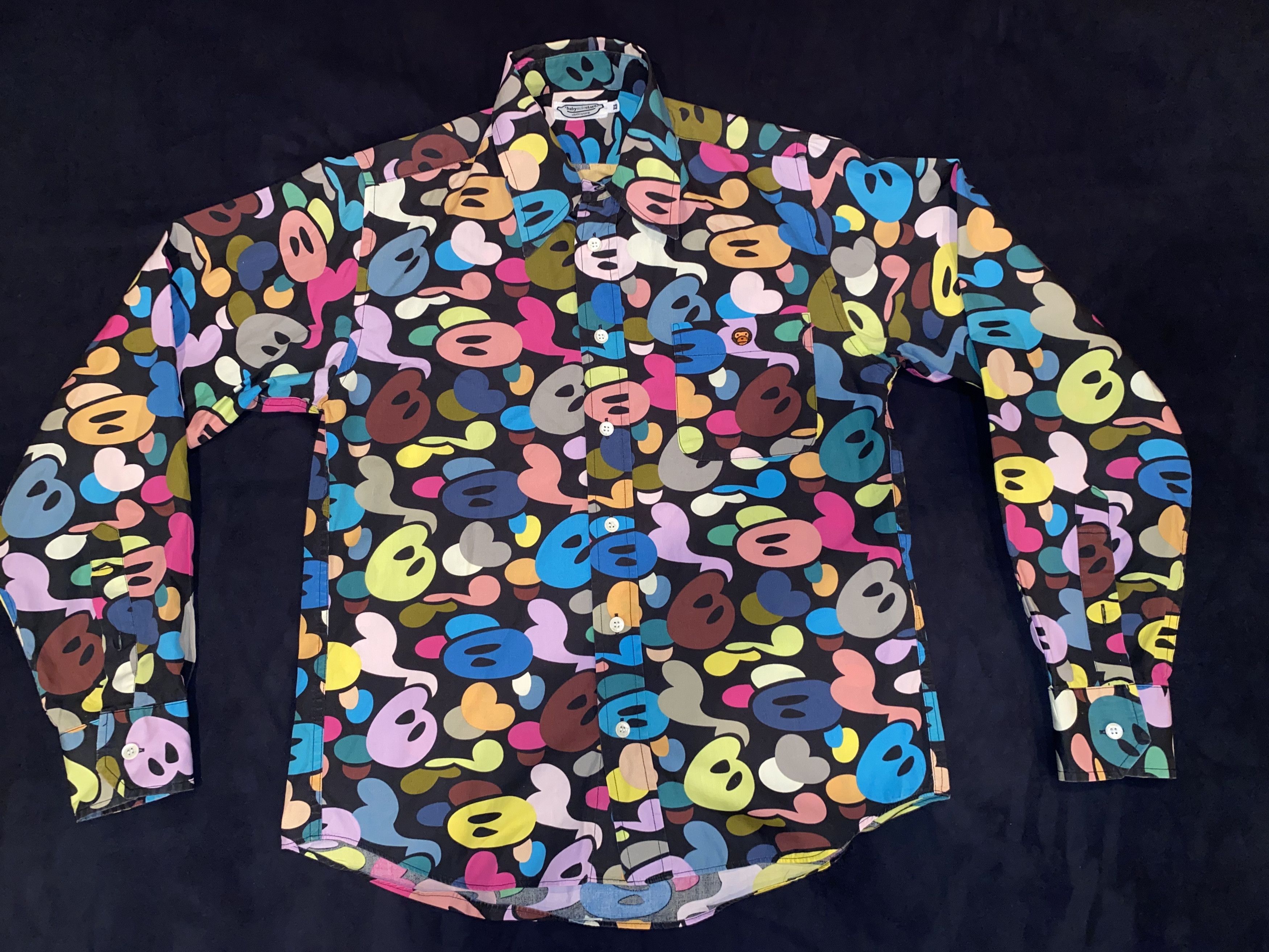 Bape Bape Baby Milo Camo Button Up Long Sleeve Size US XS / EU 42 / 0 - 1 Thumbnail