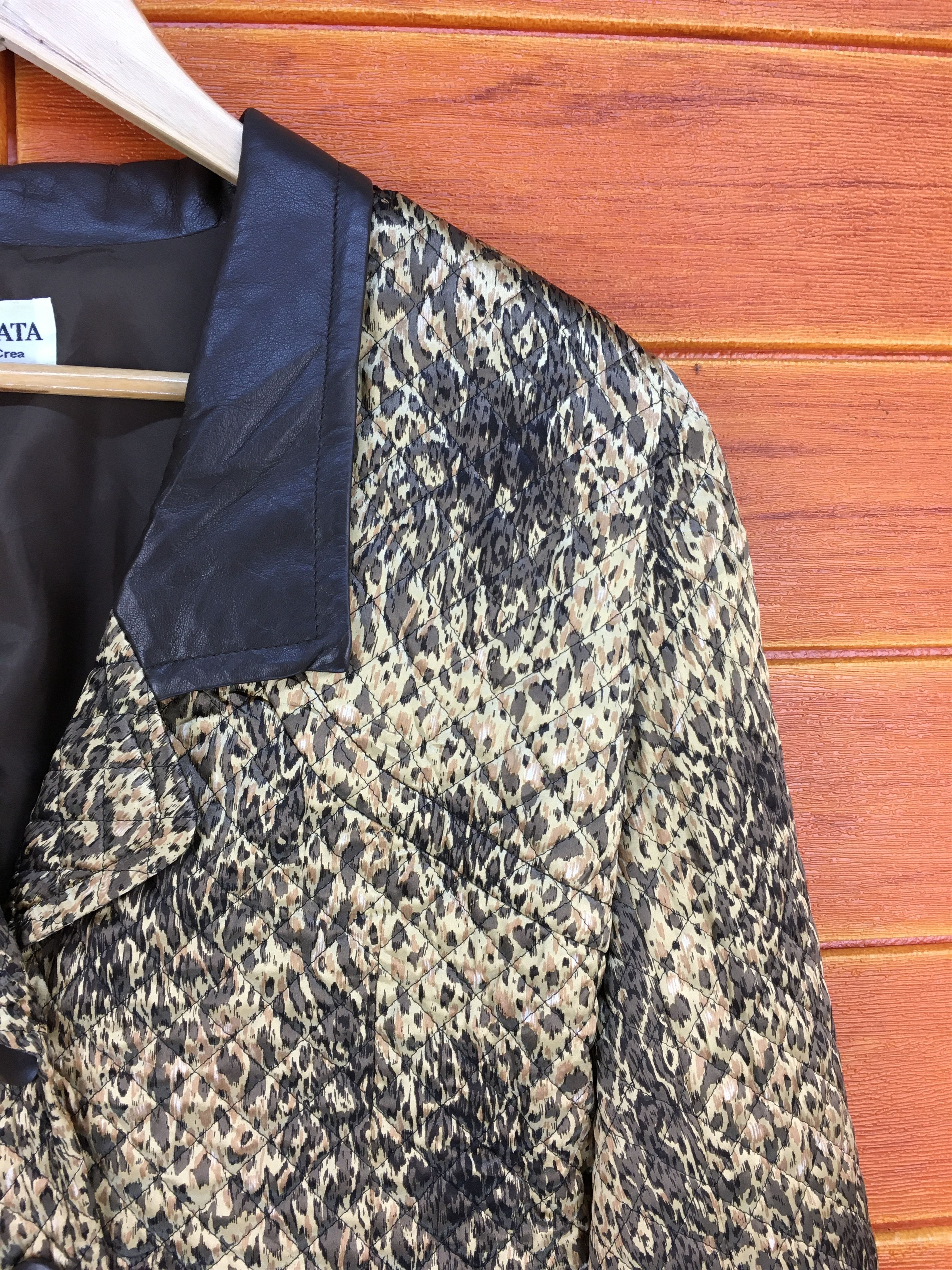 Designer Japanese Designer KEIZO AYATA Leopard Quilting Jacket Size US M / EU 48-50 / 2 - 3 Thumbnail