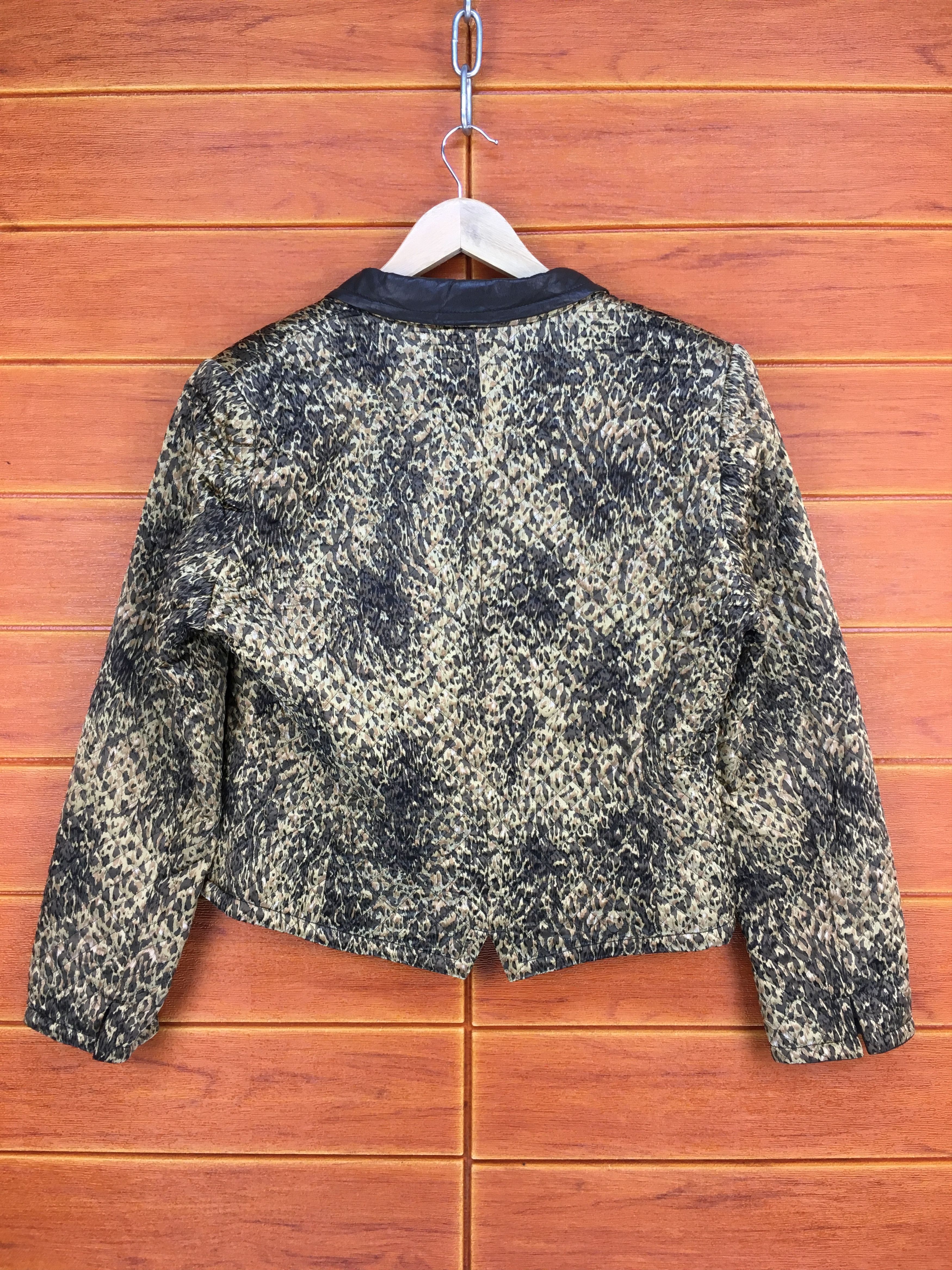 Designer Japanese Designer KEIZO AYATA Leopard Quilting Jacket Size US M / EU 48-50 / 2 - 8 Thumbnail