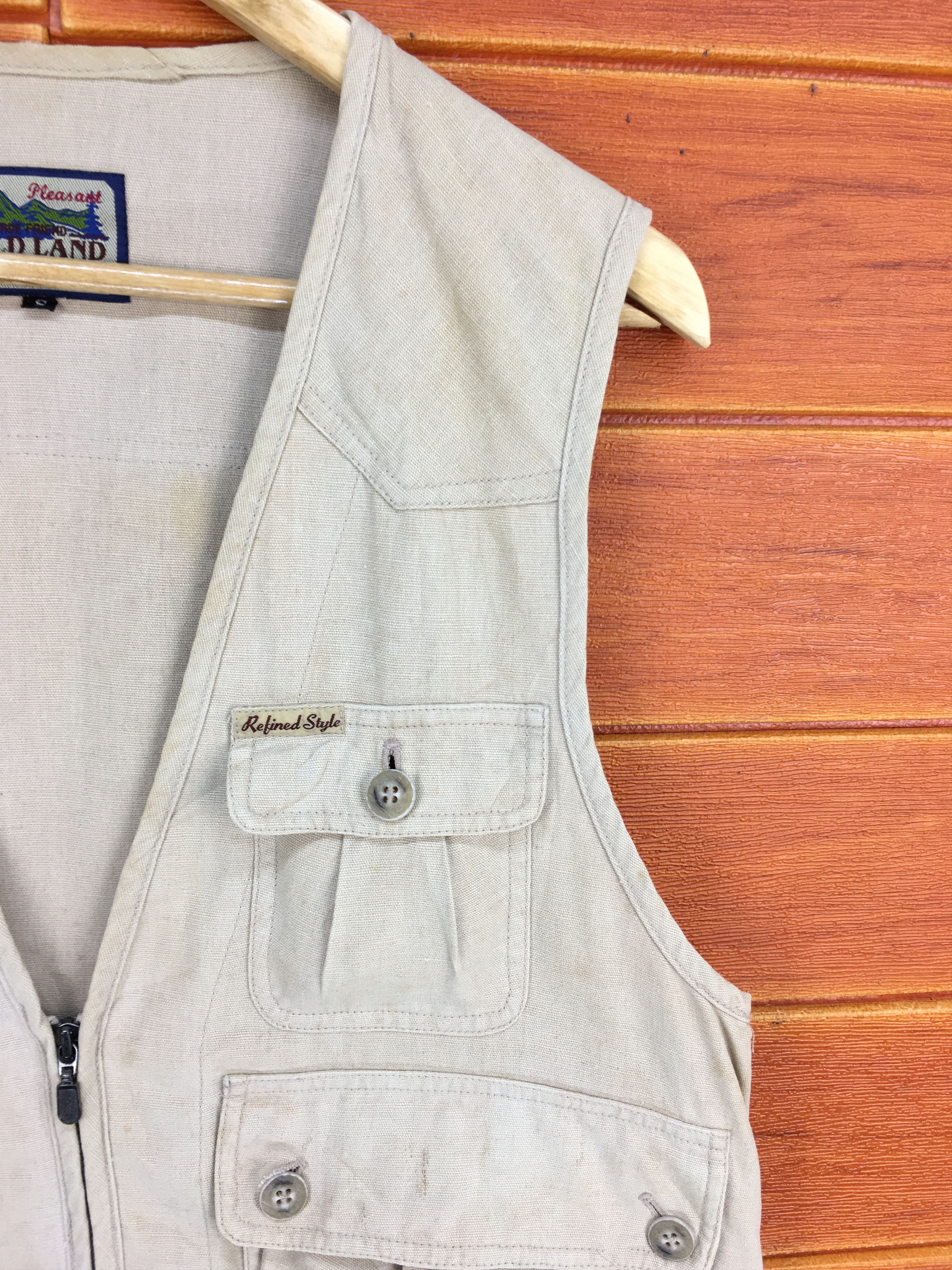 Japanese Brand × Vintage Vintage Wild Land Streetwear Tactical Multi Pocket Vest Size US S / EU 44-46 / 1 - 3 Thumbnail