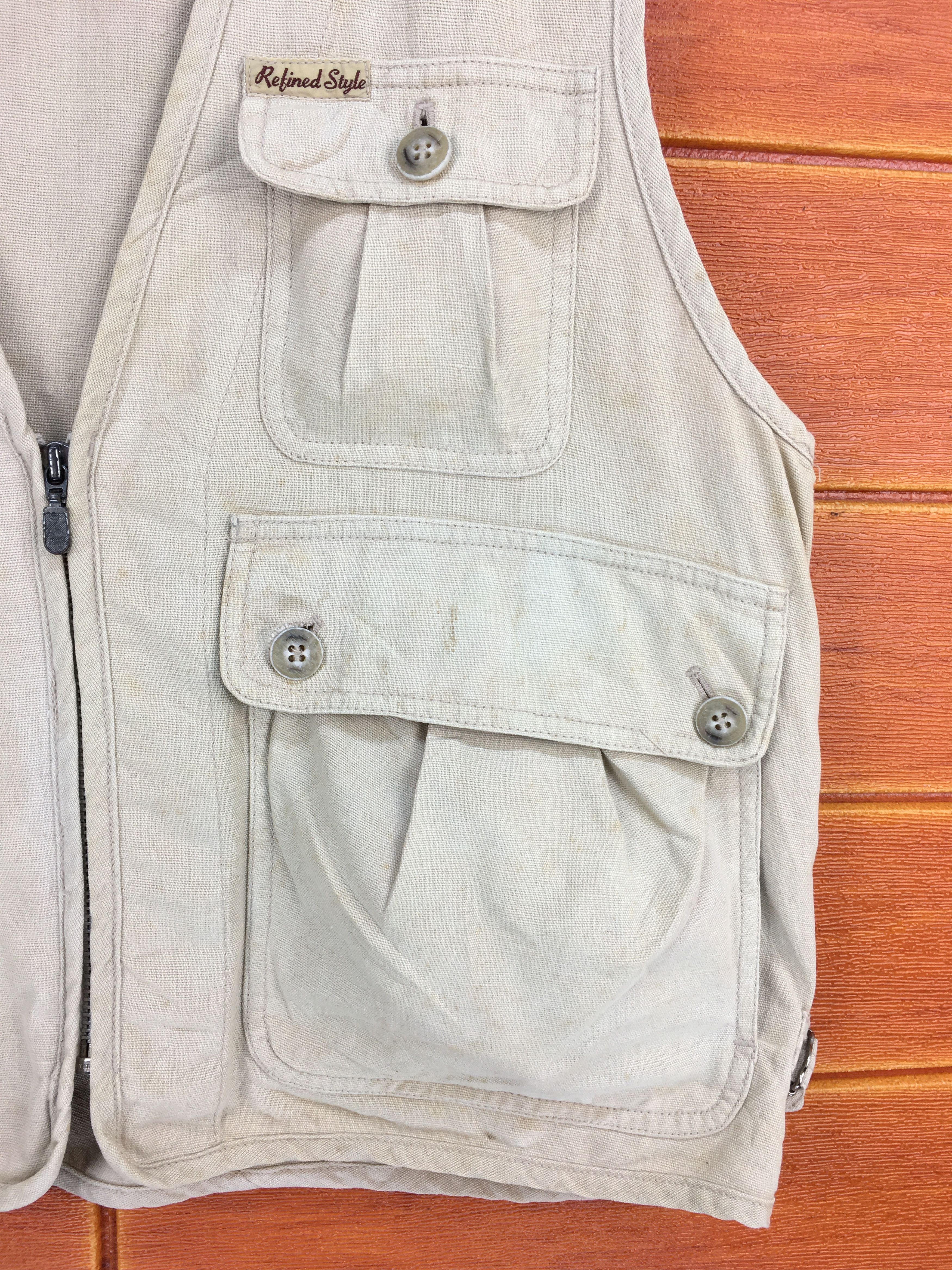 Japanese Brand × Vintage Vintage Wild Land Streetwear Tactical Multi Pocket Vest Size US S / EU 44-46 / 1 - 5 Thumbnail