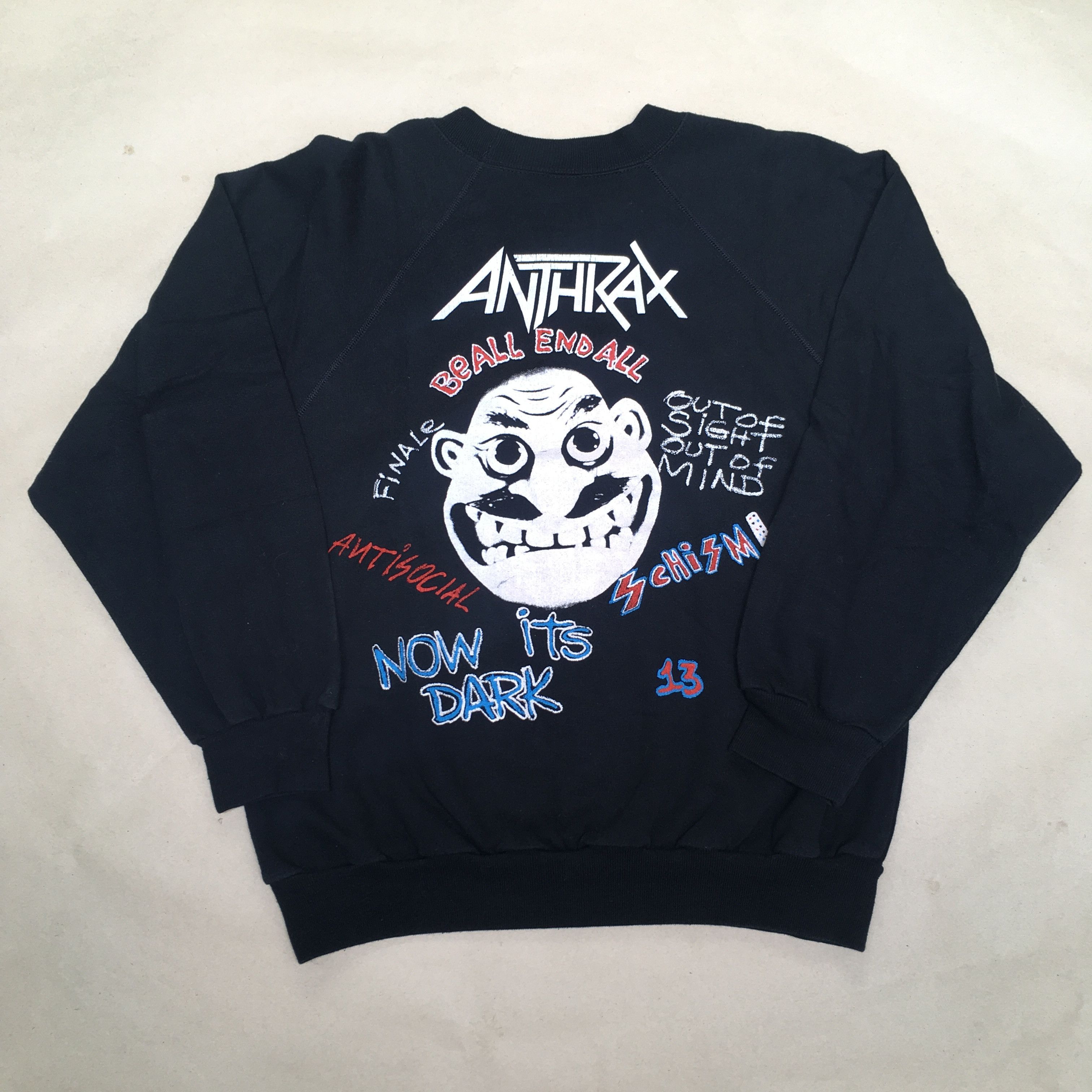 Band Tees × Vintage Anthrax - State of Euphoria Vintage Sweatshirt Size US M / EU 48-50 / 2 - 2 Thumbnail