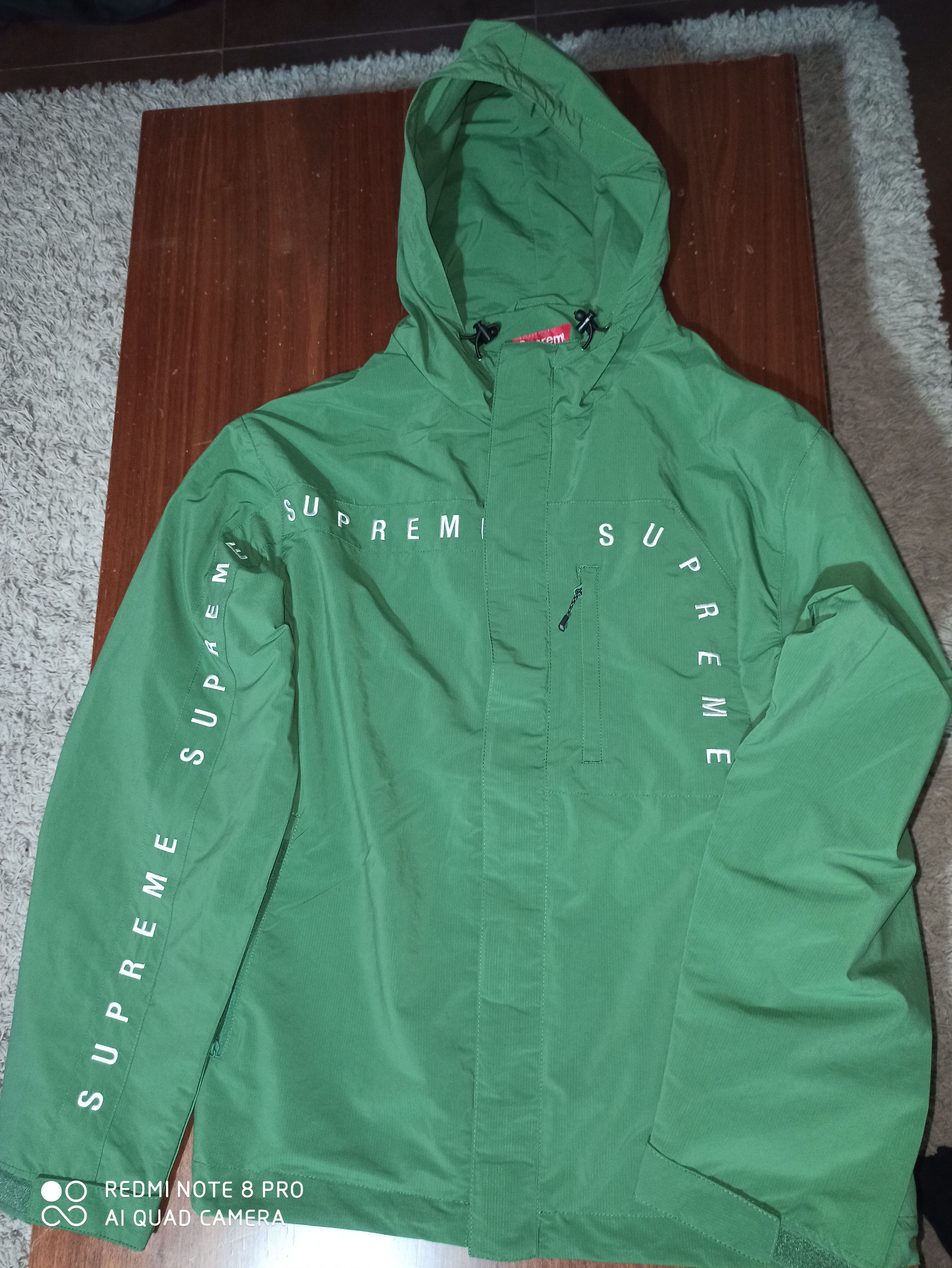 Supreme Supreme Curve Logos Ripstop Jacket Green | Grailed