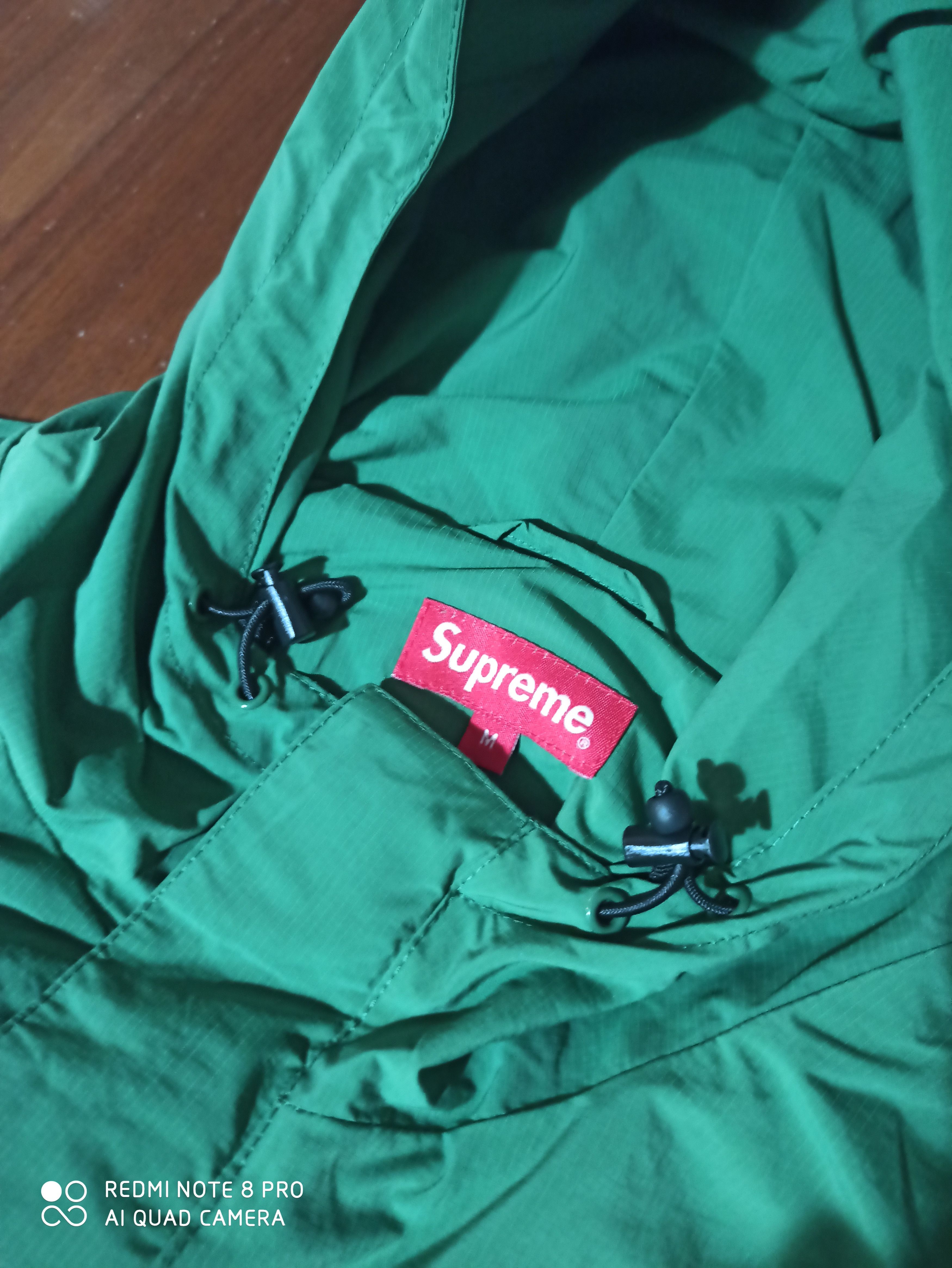 Supreme Supreme Curve Logos Ripstop Jacket Green | Grailed