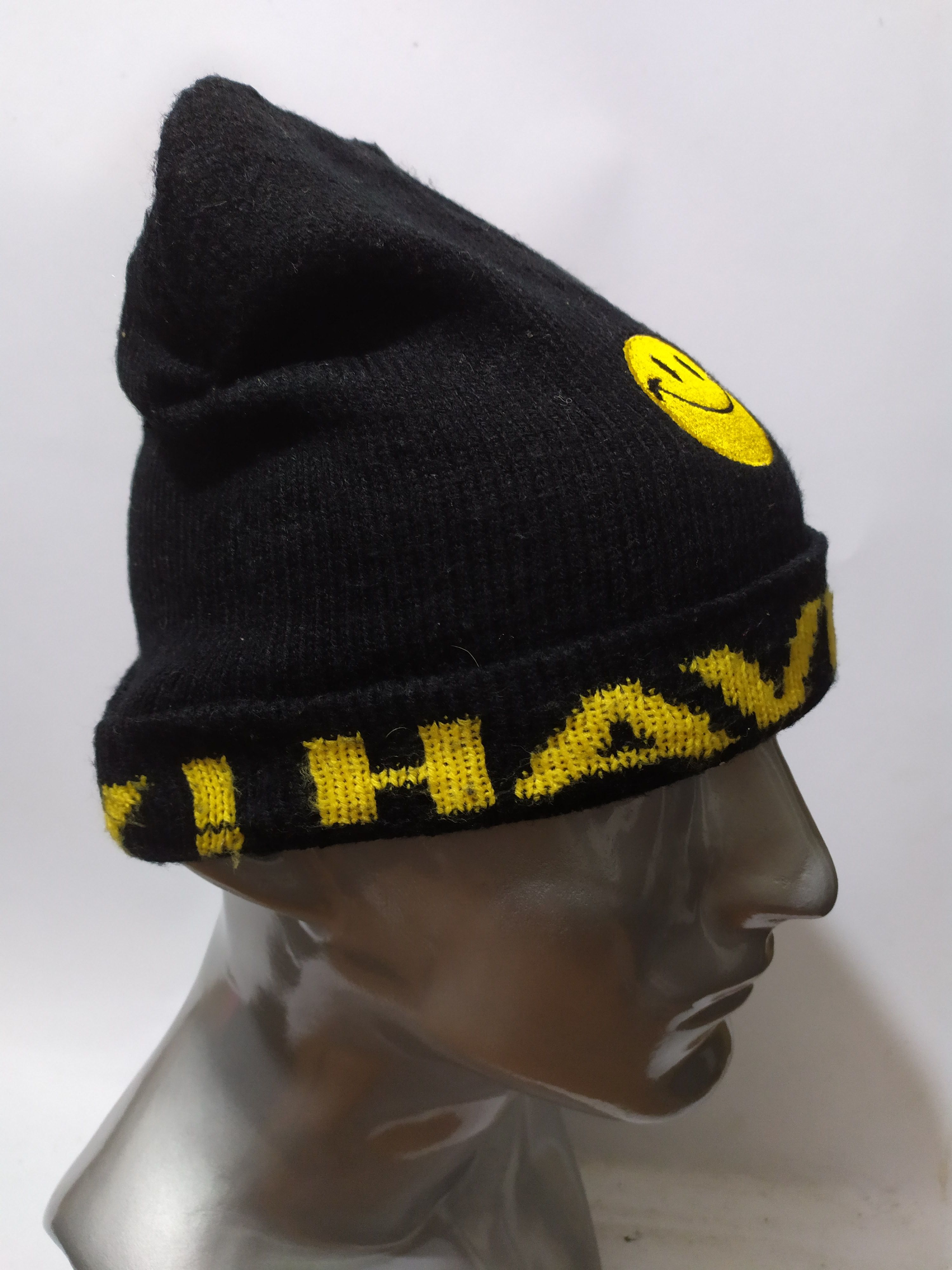 Japanese Brand 🔥Have A Smile Day Beanie Hats Embroidery Smiley Size ONE SIZE - 3 Thumbnail