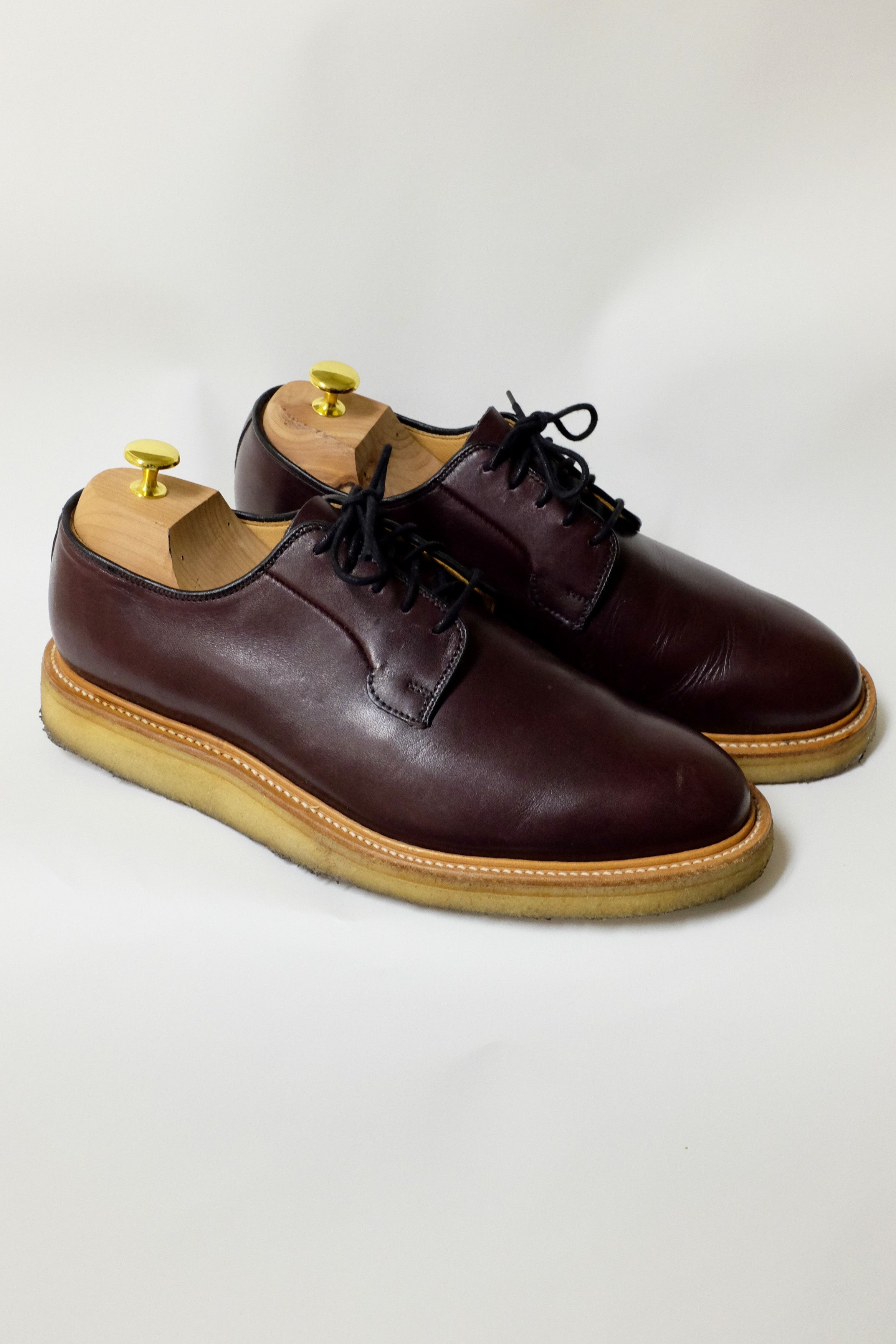 Burgundy creeper derbies by Sanders