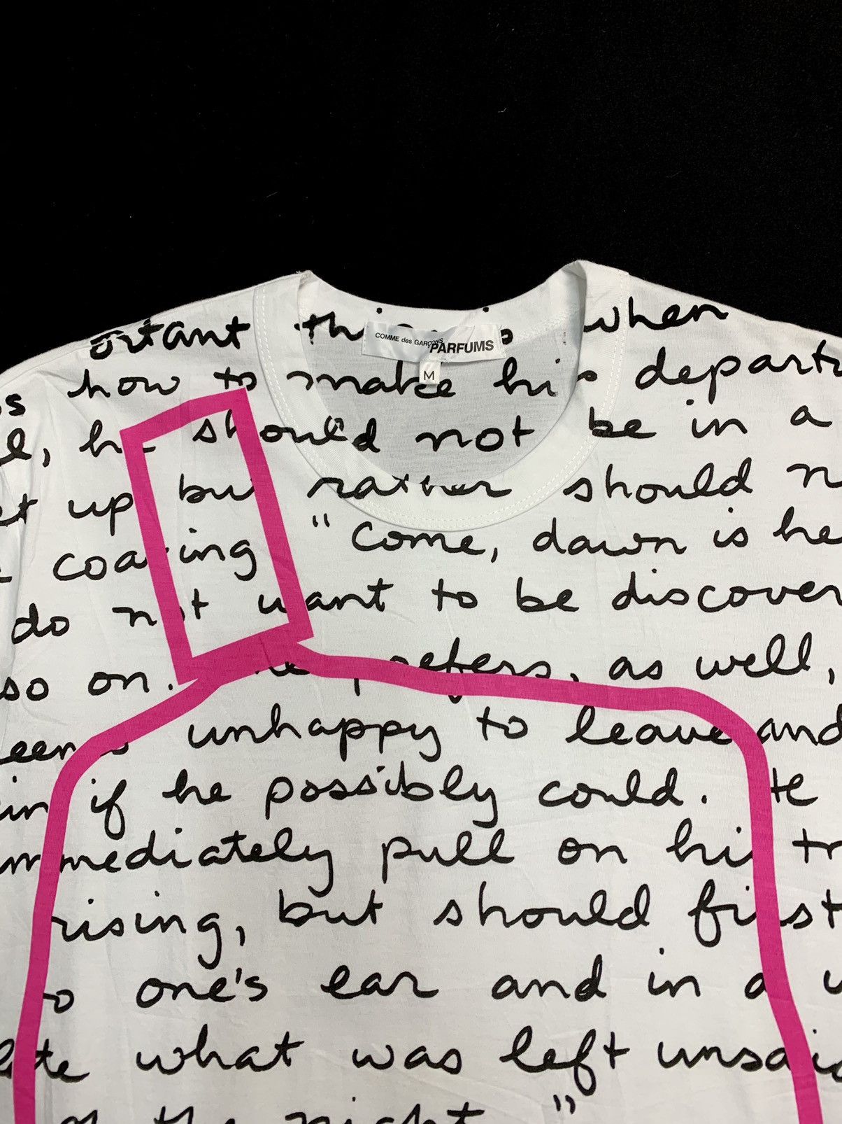 Comme Des Garcons PARFUMS White Christmas Pillow Shirt