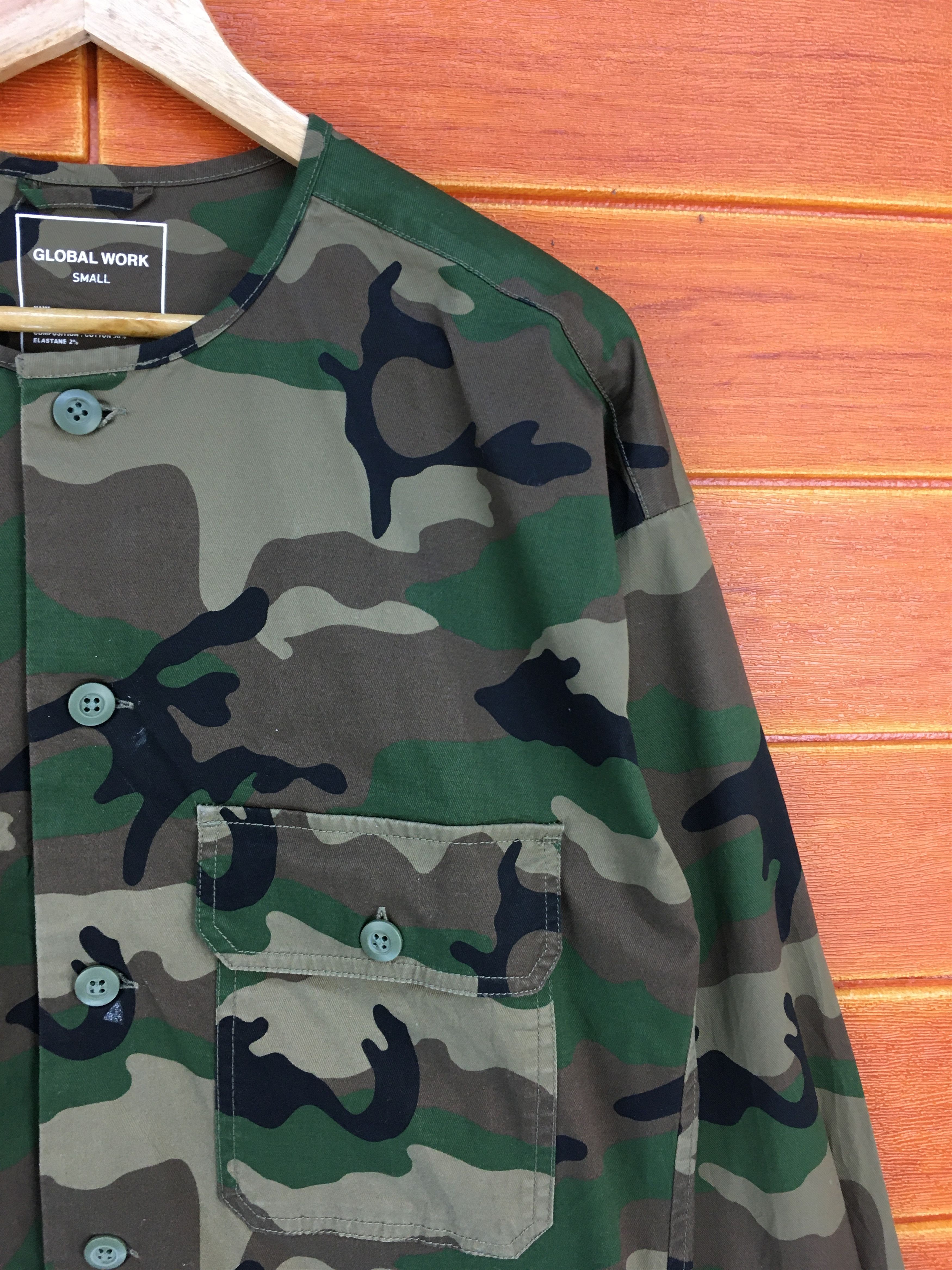 Global Work Japanese Brand Global Work Camouflaged Shirt Size US S / EU 44-46 / 1 - 3 Thumbnail