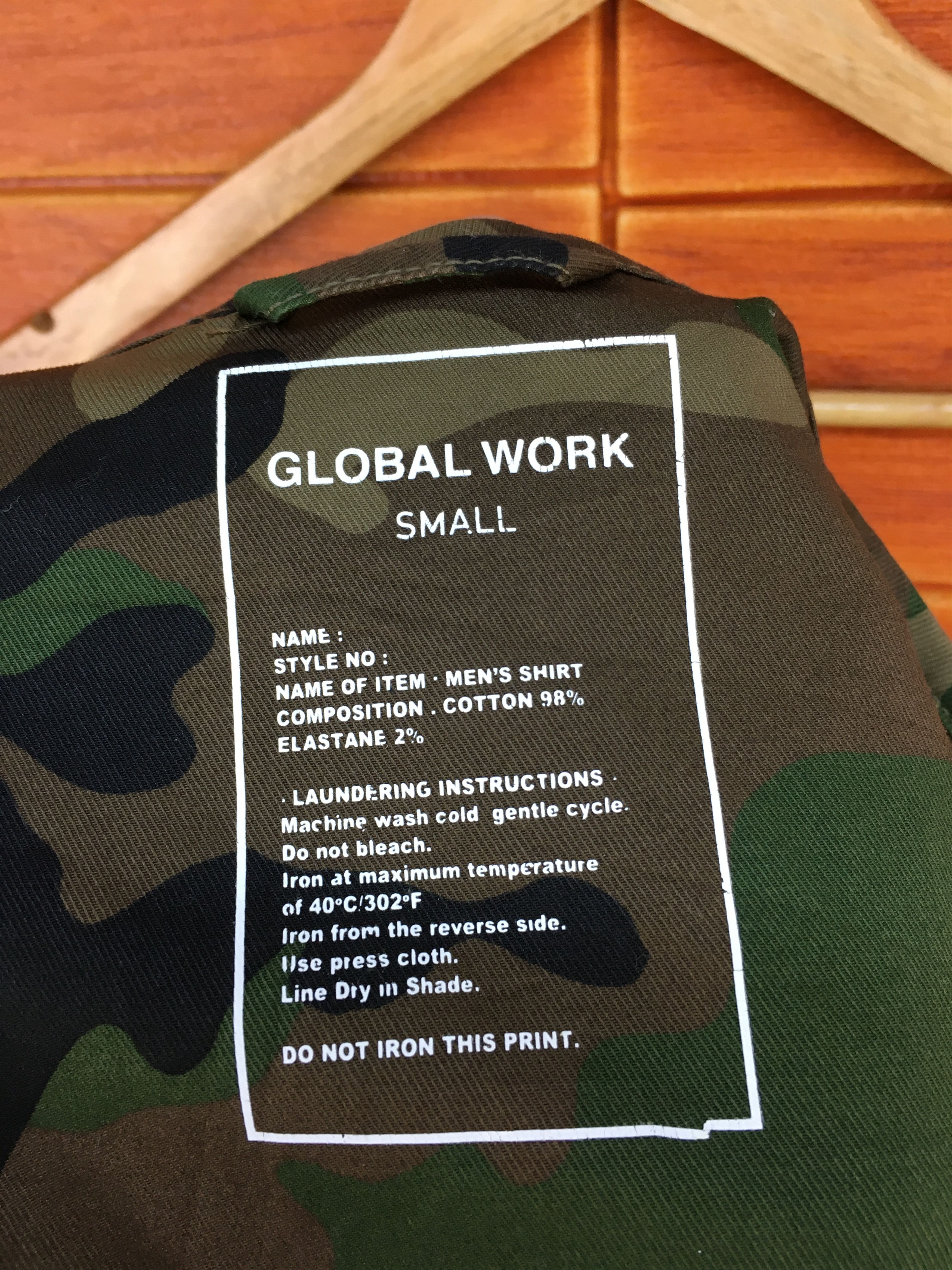 Global Work Japanese Brand Global Work Camouflaged Shirt Size US S / EU 44-46 / 1 - 8 Thumbnail