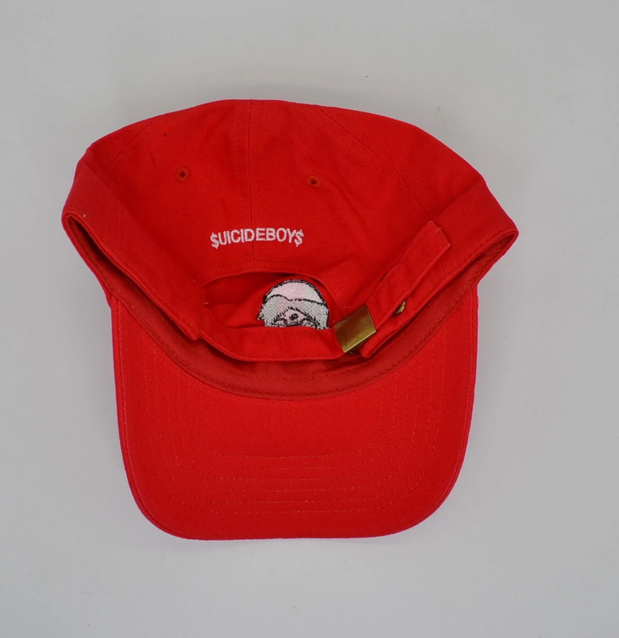 Fuck The Population × G59 Records Suicideboys SKULL Red Cap Dad Hat LA Tour RARE DS Size ONE SIZE - 2 Thumbnail