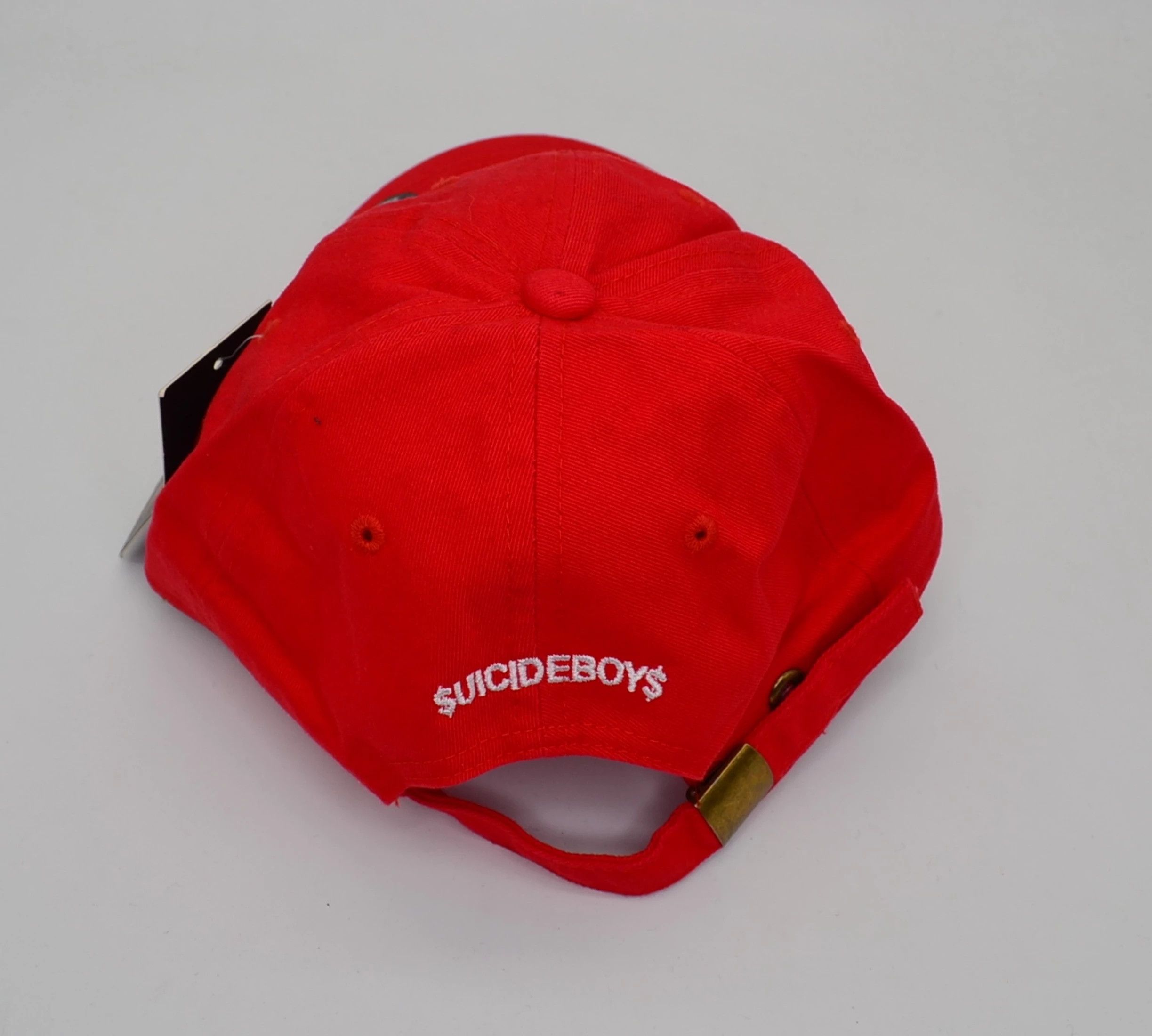 Fuck The Population × G59 Records Suicideboys SKULL Red Cap Dad Hat LA Tour RARE DS Size ONE SIZE - 3 Thumbnail