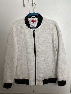 Supreme Boucle Varsity Jacket | Grailed