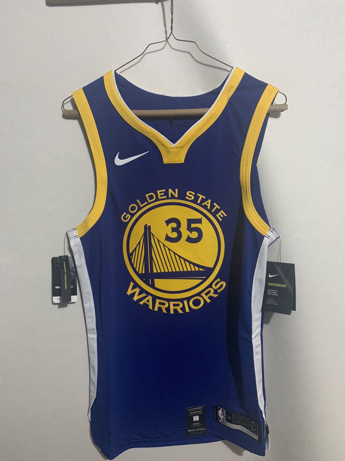 Nike Nike NBA KD Durant Warriors Vaporknit Authentic Jersey Grailed