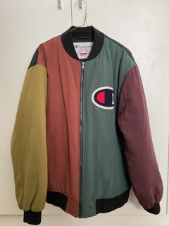 Champion Supreme Color Blocked Jacket | Grailed