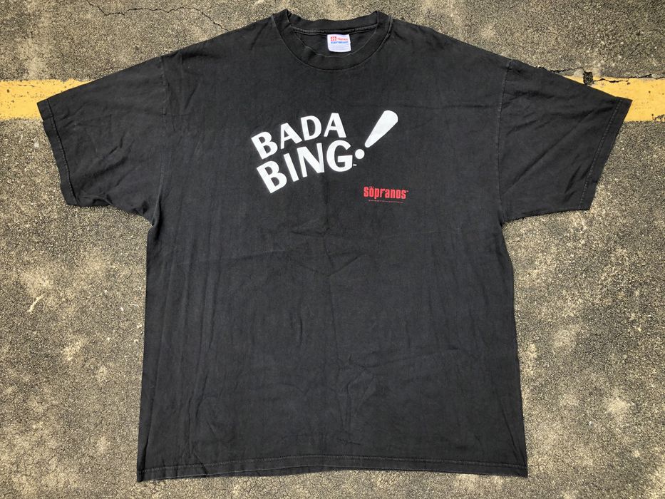 Vintage VTG The Sopranos Bada Bing ! 2000 HBO Movie Promo T-Shirt