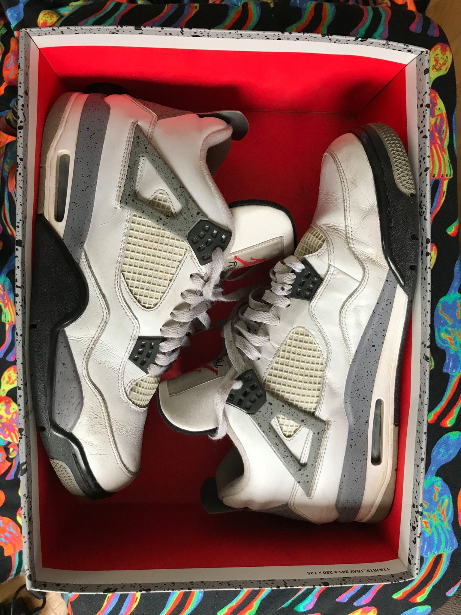 Jordan Brand AIR JORDAN 4 WHITE CEMENTS SZ 11 Size US 11 / EU 44 - 4 Thumbnail