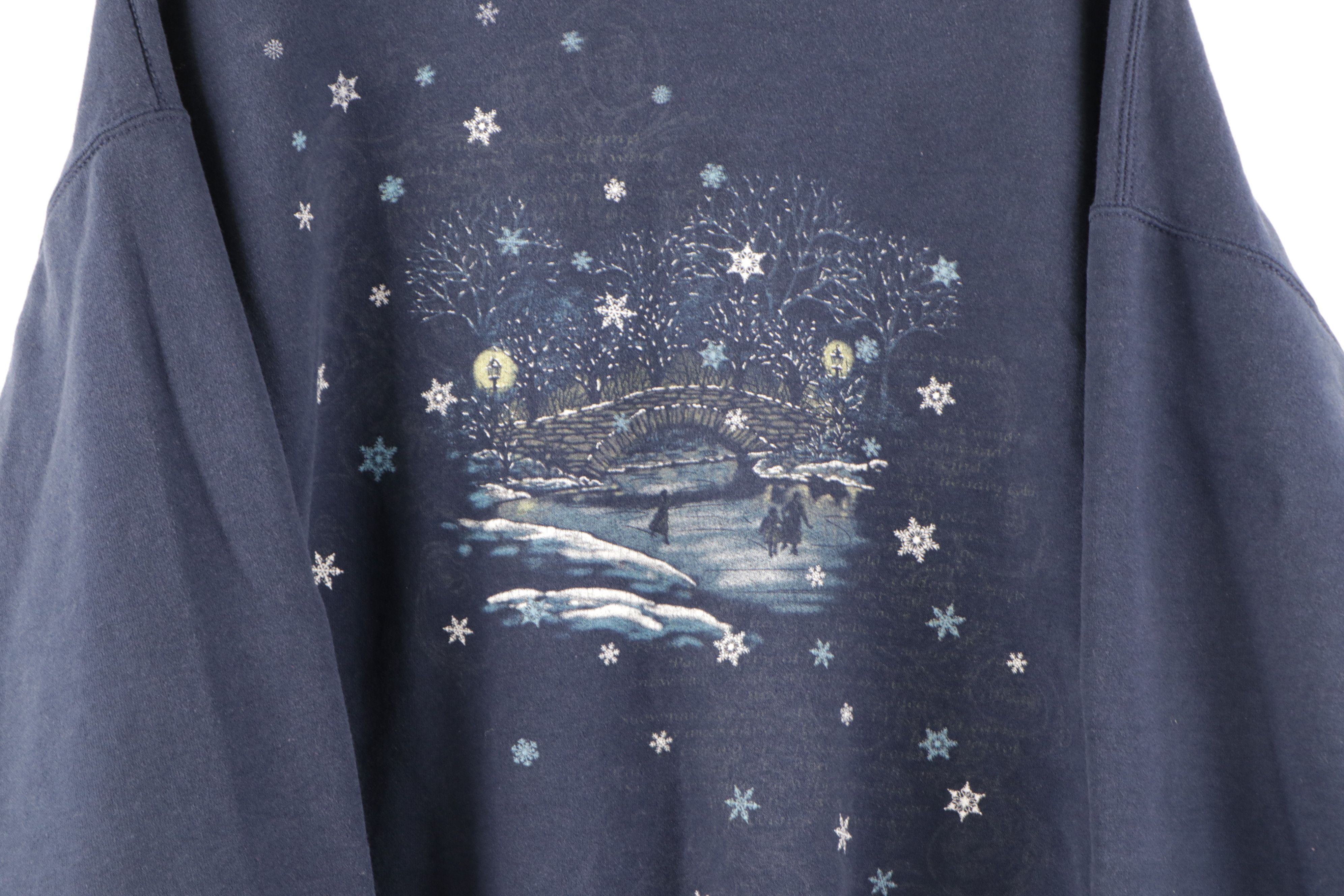 Vintage Vintage 90s Streetwear Christmas Snowflake Sweatshirt Size US L / EU 52-54 / 3 - 4 Thumbnail