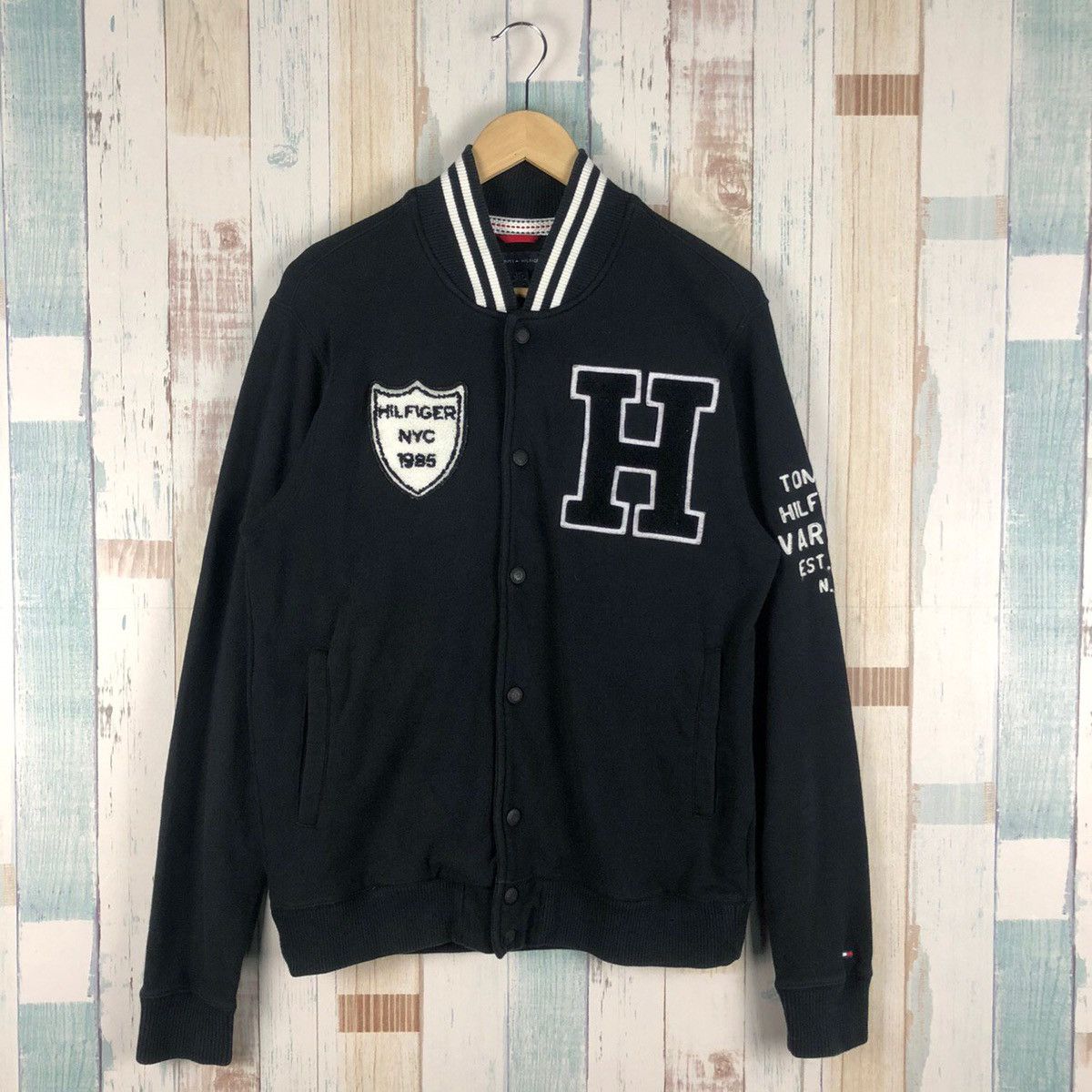 Tommy Hilfiger Vintage Tommy Hilfiger New York Varsity Jacket Size US S / EU 44-46 / 1 - 1 Thumbnail