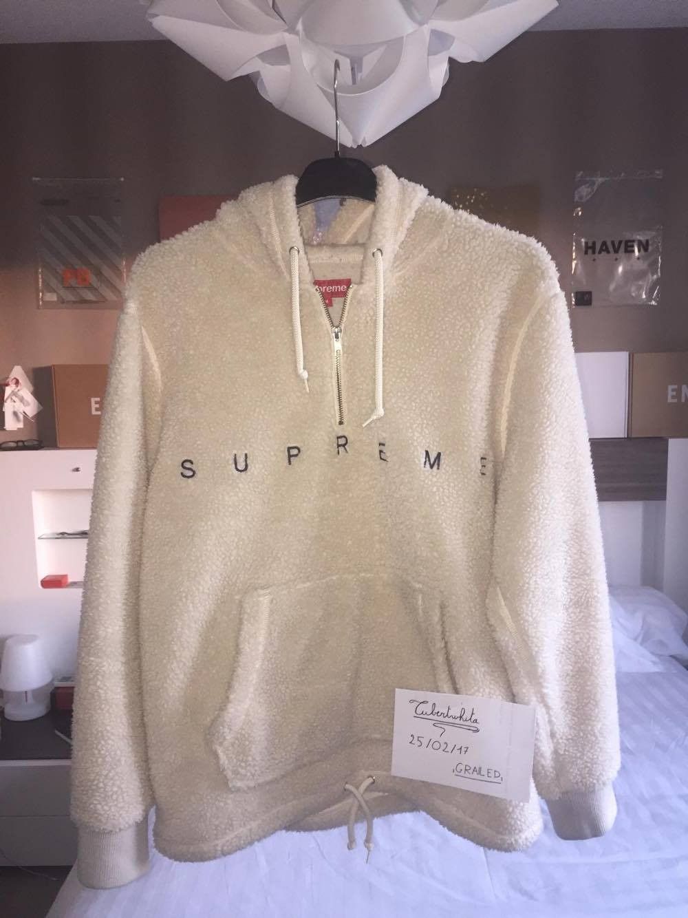 Supreme FW15 Sherpa Fleece Pullover ナチュラル Supreme FW15 Sherpa Fleece Pullover ナチュラル