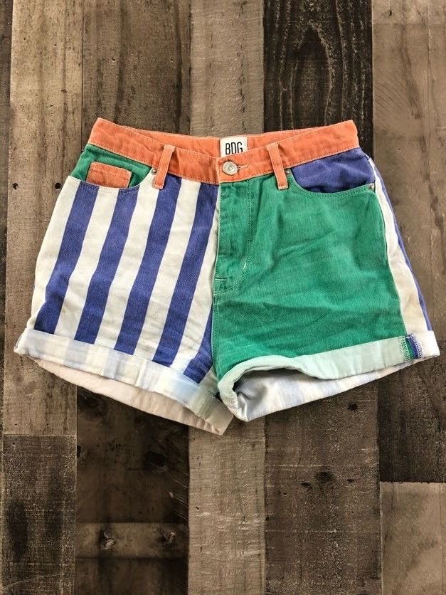 Bdg store colorblock shorts