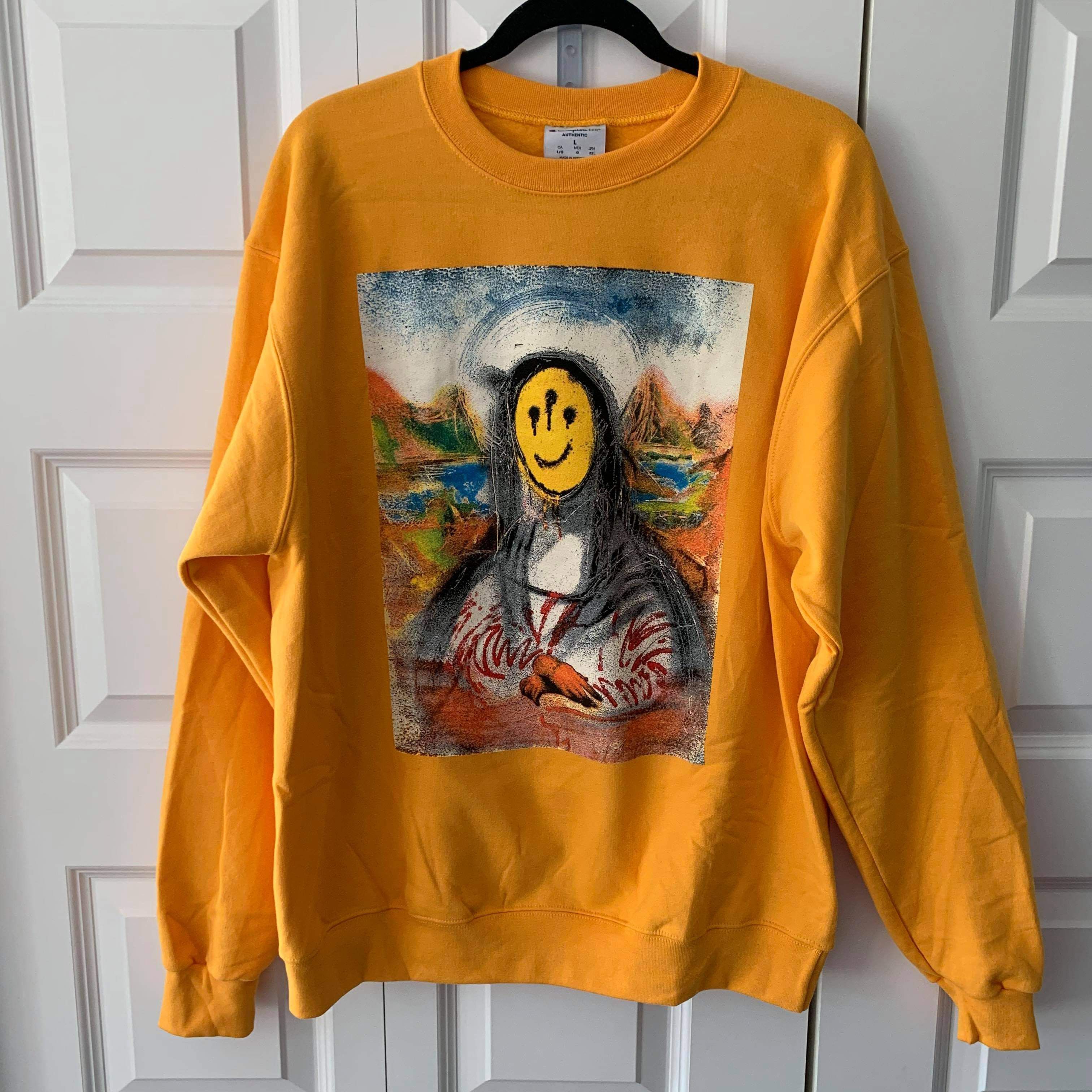 Champion Pray for Paris Crewneck Pelayo Large Yellow Brand New Size US L / EU 52-54 / 3 - 1 Thumbnail