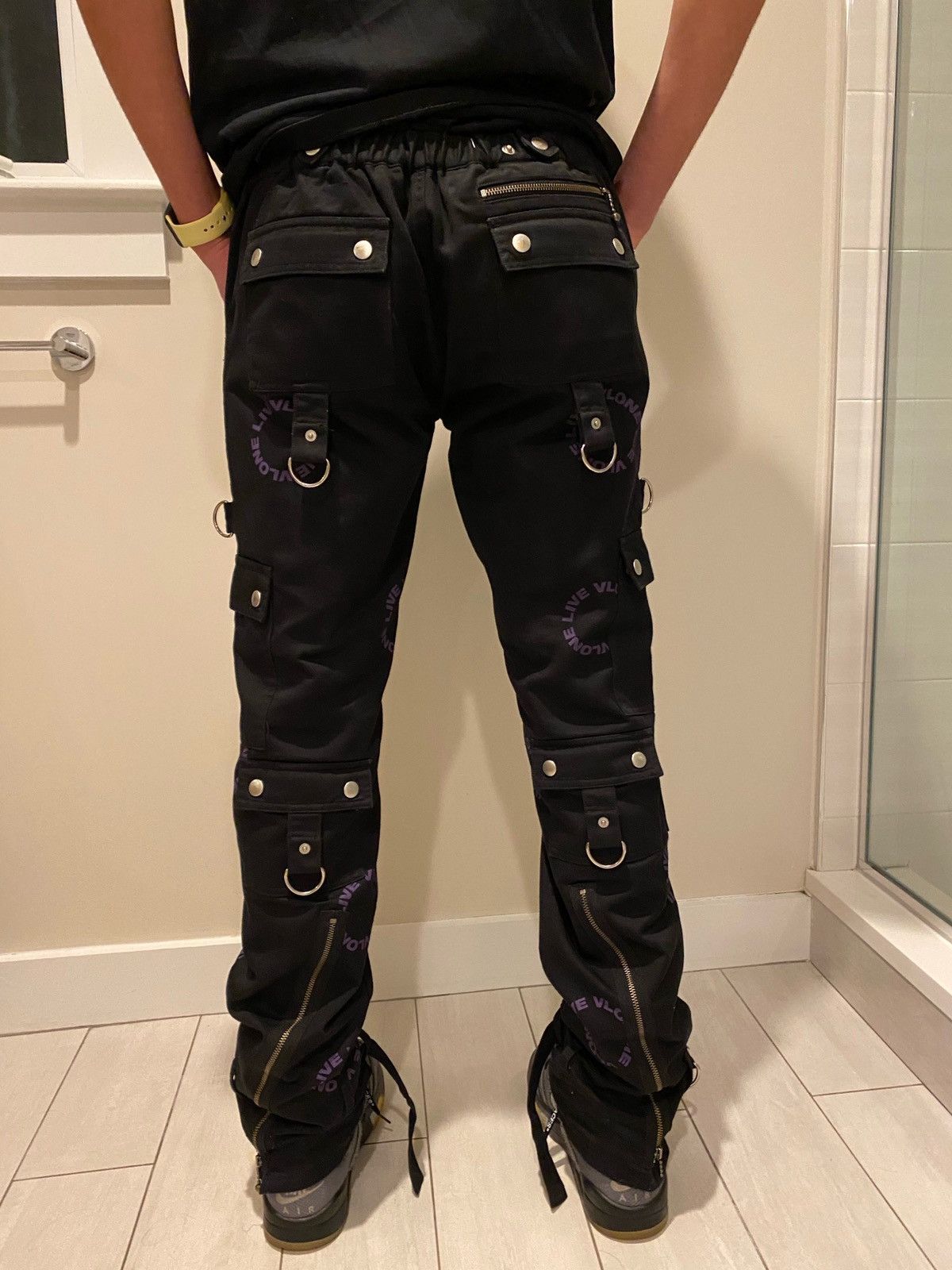 Vlone Live Vlone Die Vlone Bondage Pants | Grailed