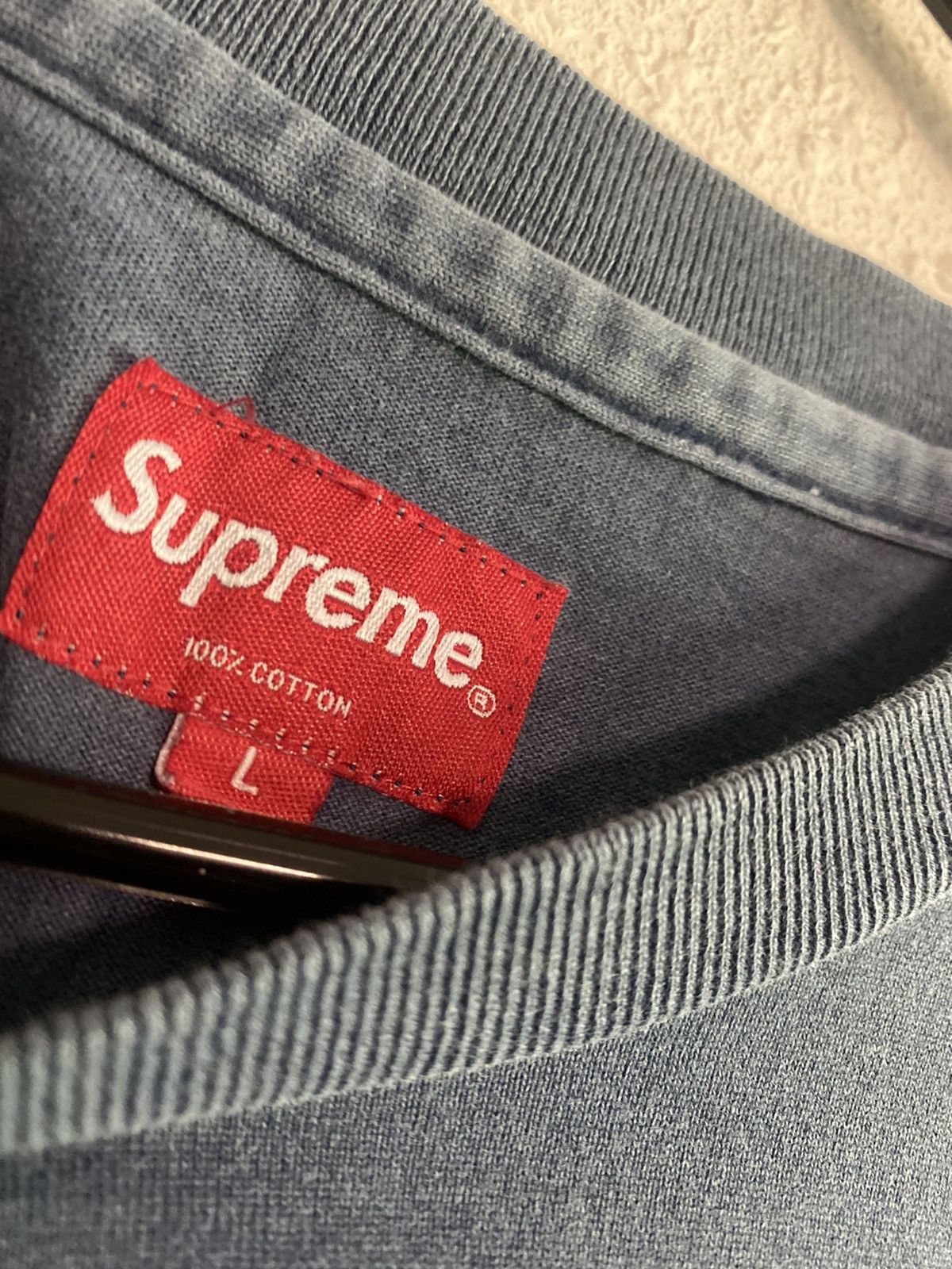 Supreme Supreme Overdyed Gothic Embroidered Tee Size US L / EU 52-54 / 3 - 3 Thumbnail