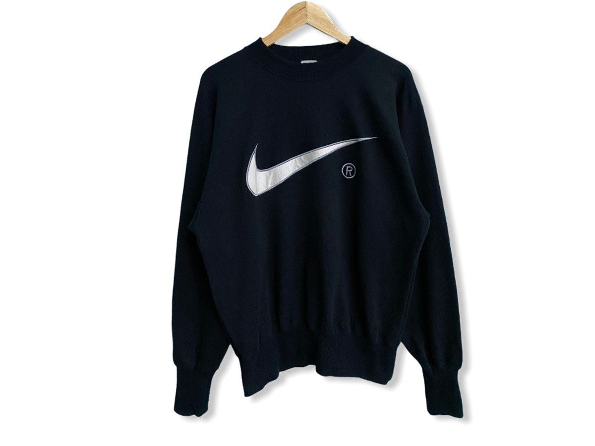 Nike × Vintage VINTAGE NIKE 90s BIG LOGO SWEATSHIRT Size US XL / EU 56 / 4 - 2 Thumbnail
