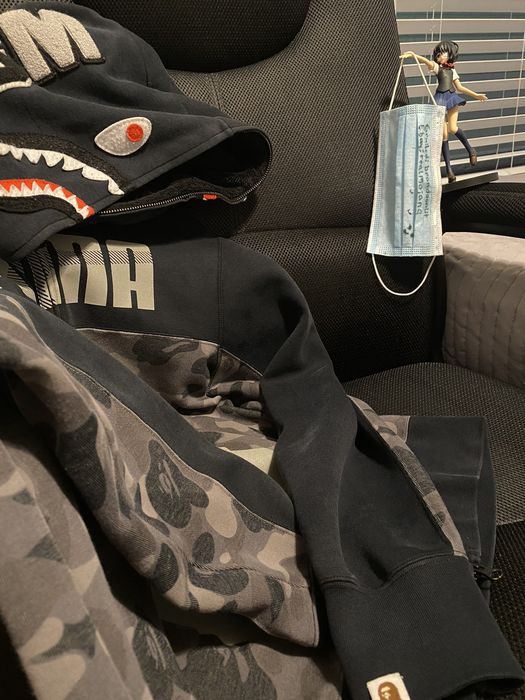 Puma bape 2024 hoodie shark