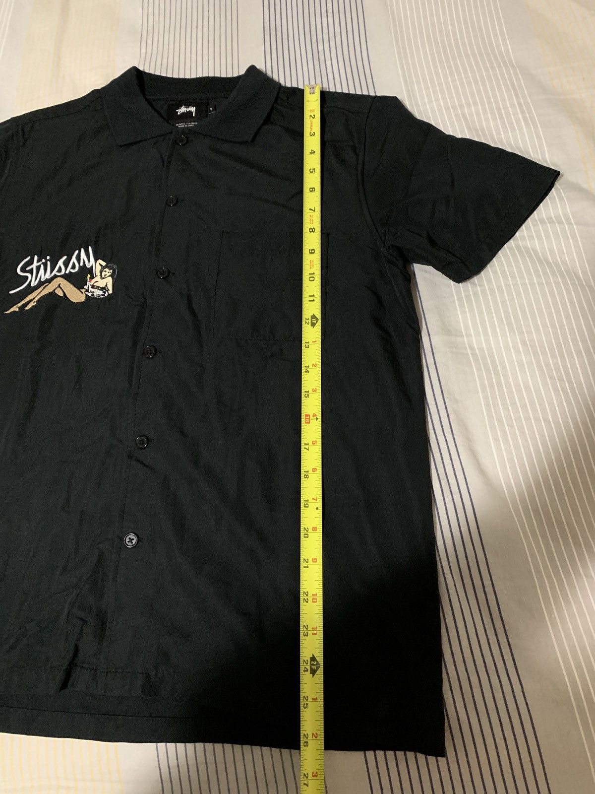 Stussy STUSSY garage knit collar shirt sleeve shirt size small Size US S / EU 44-46 / 1 - 7 Thumbnail