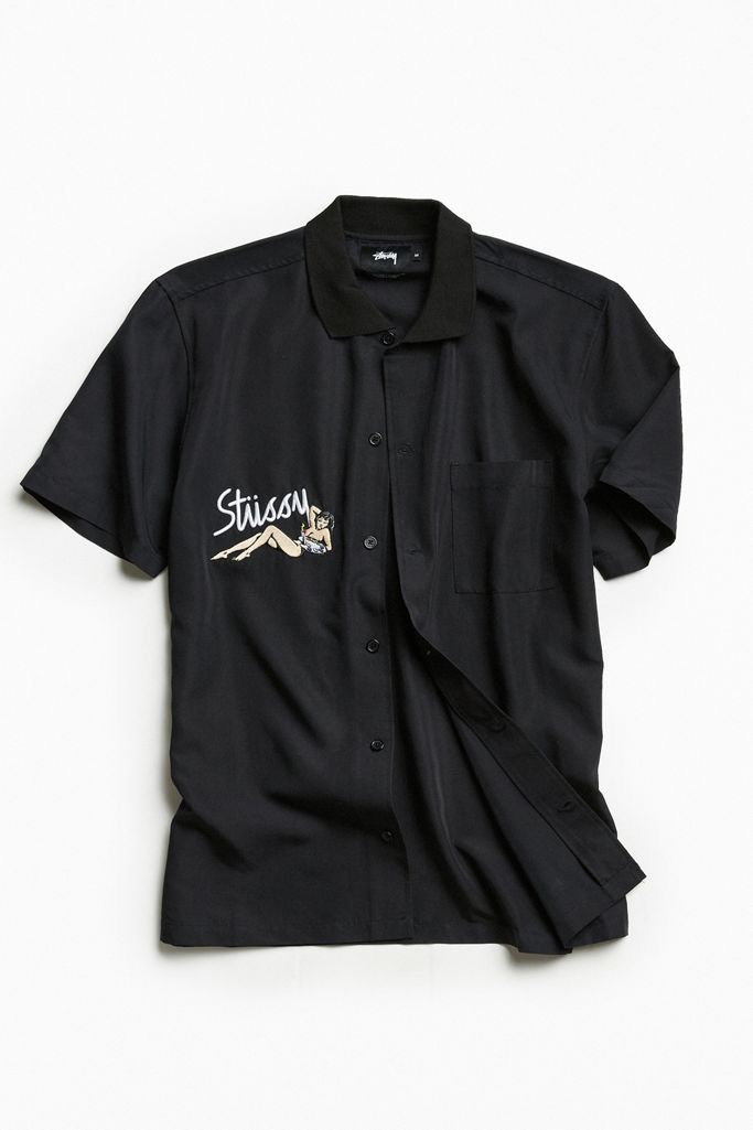 Stussy STUSSY garage knit collar shirt sleeve shirt size small Size US S / EU 44-46 / 1 - 5 Thumbnail