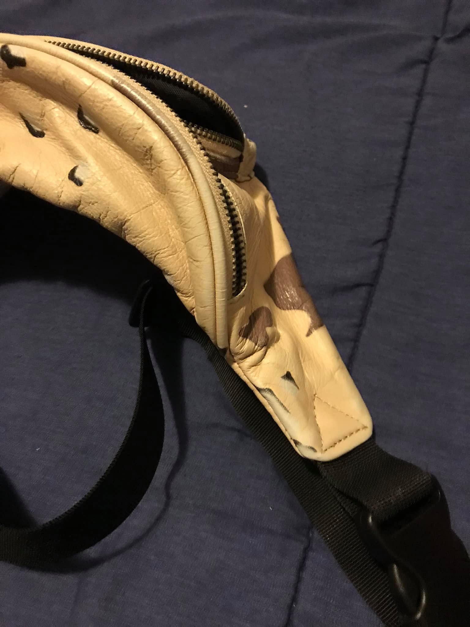 Supreme Supreme leather waist bag Desert Camo SS17 | Grailed