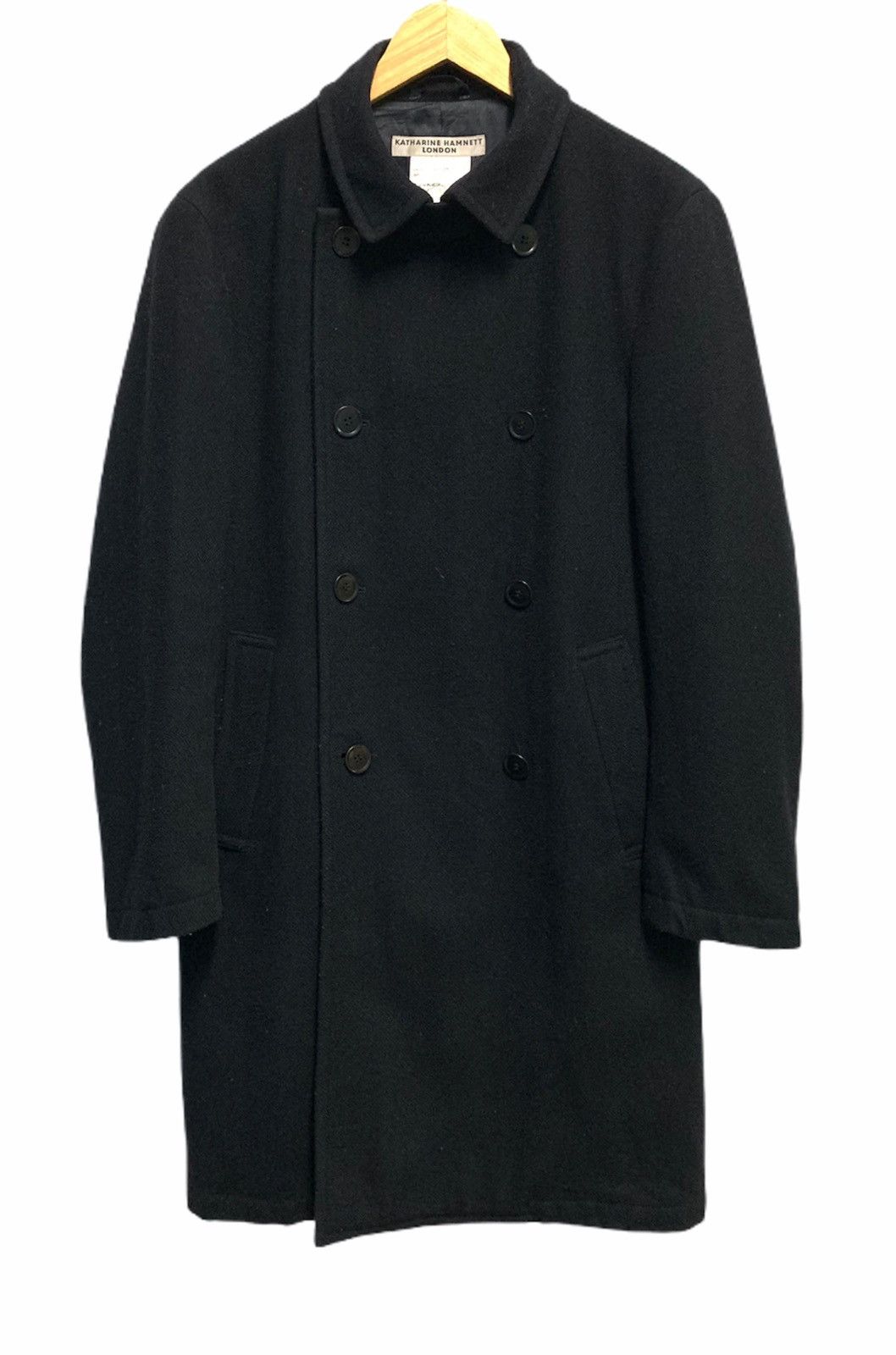 Katharine Hamnett London × Vintage 🇯🇵 Katharine Hammett London Wool Minimalist Coat Size US S / EU 44-46 / 1 - 1 Thumbnail