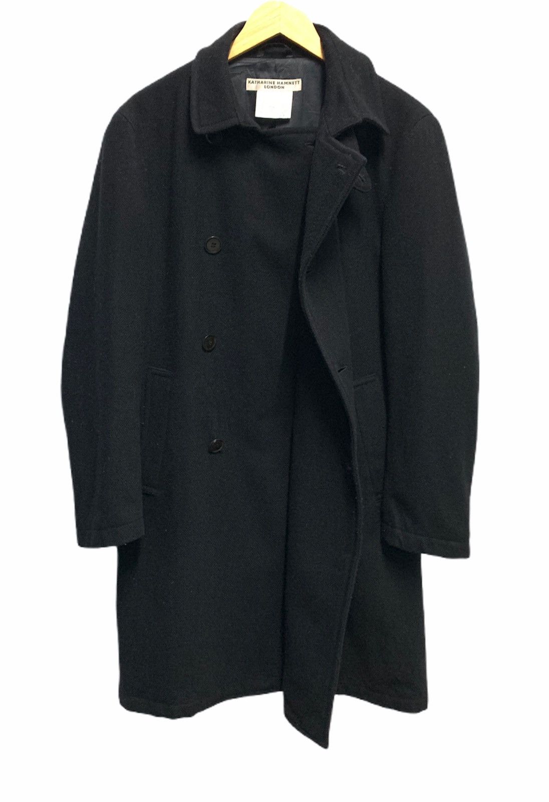 Katharine Hamnett London × Vintage 🇯🇵 Katharine Hammett London Wool Minimalist Coat Size US S / EU 44-46 / 1 - 3 Thumbnail
