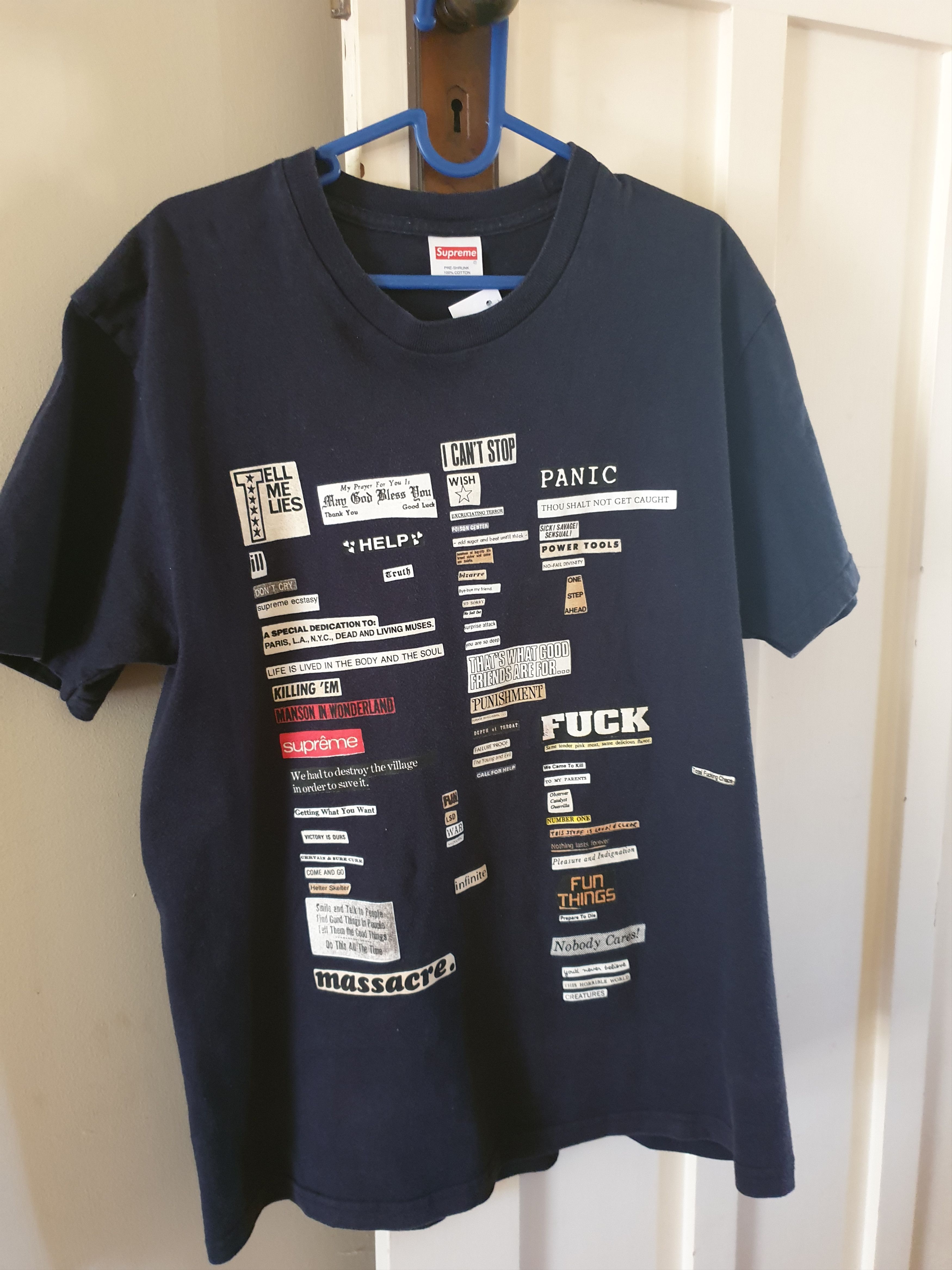 Supreme cutouts outlet tee