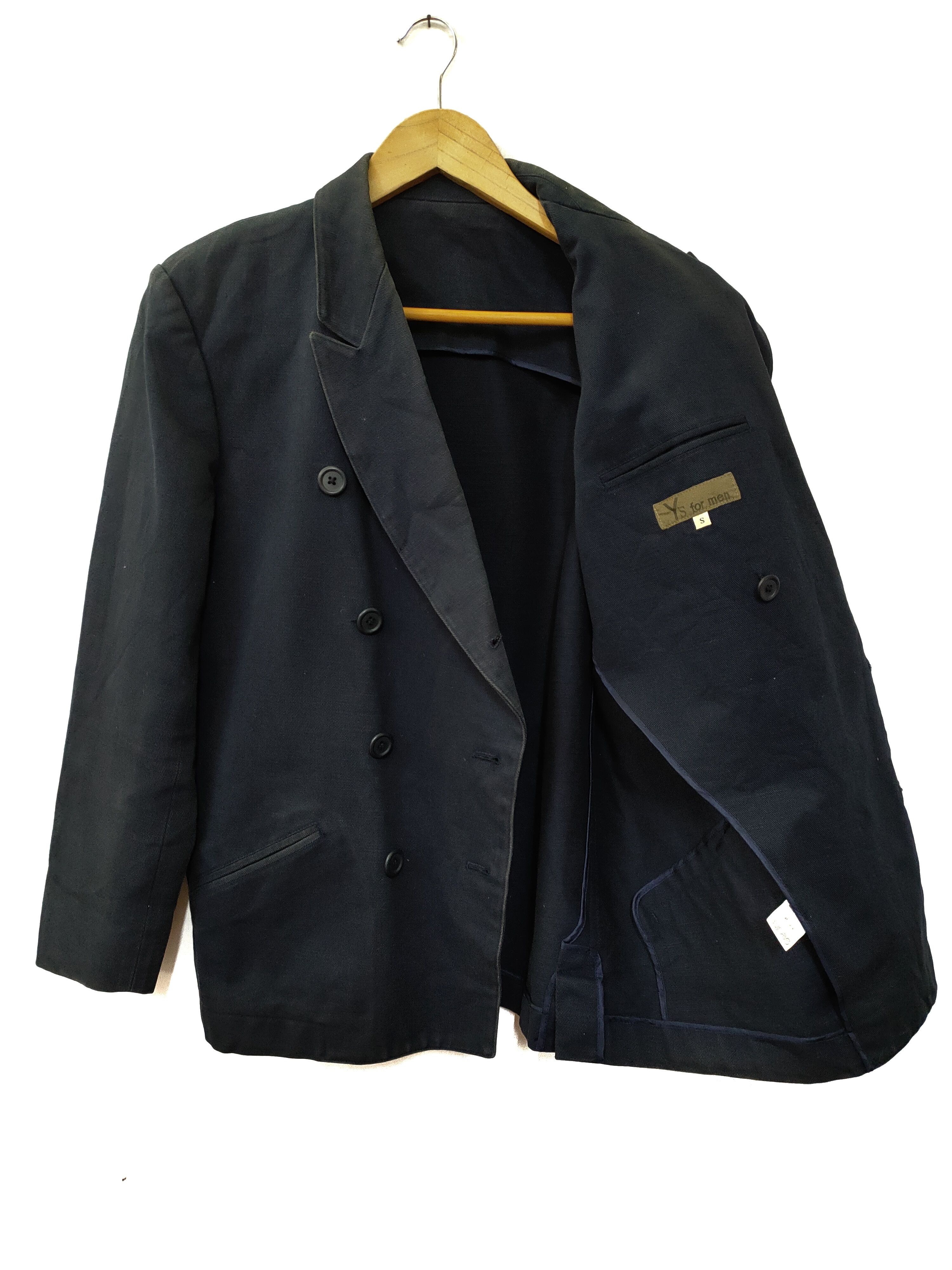 Y'S FOR MEN DOUBLE BREAST DUCK CANVAS JACKET
