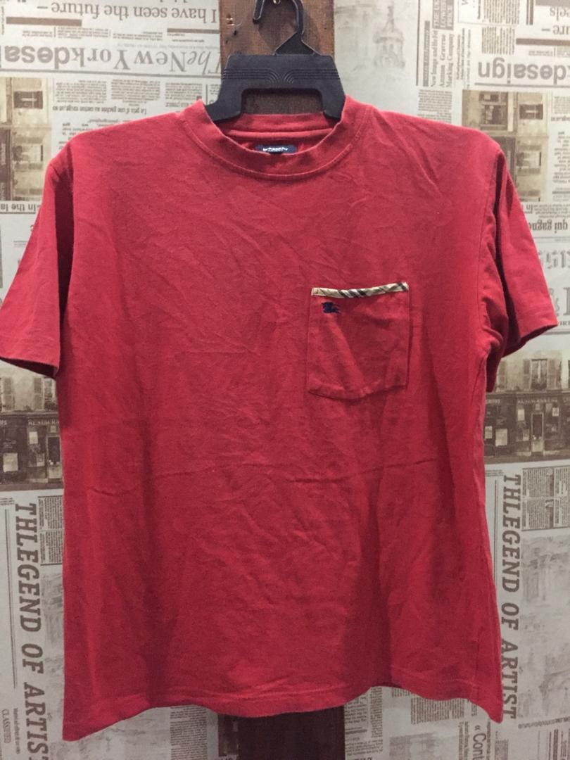 Burberry × Vintage Burberrys Single Pocket T Shirts Size US L / EU 52-54 / 3 - 1 Thumbnail