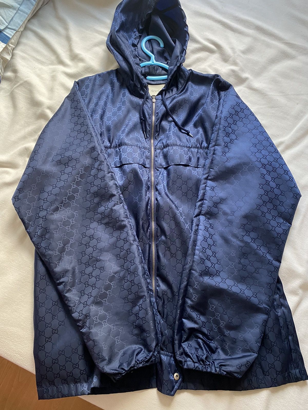 Gucci Gucci Nylon Windbreaker Blue Size 50 Grailed