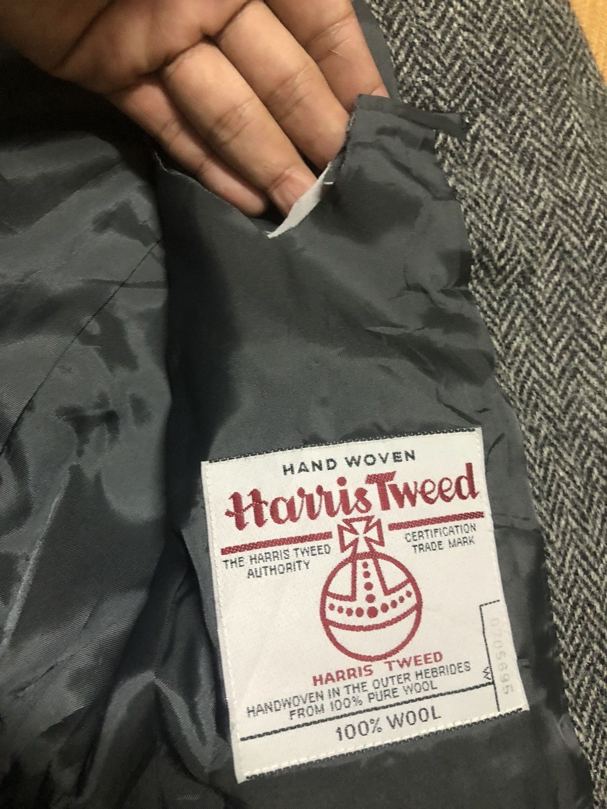 Harris Tweed Nice Houndstooth Coat Harris Tweed Medium Size 38S - 5 Thumbnail