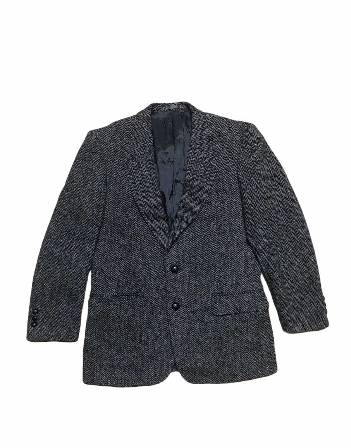 Harris Tweed Nice Houndstooth Coat Harris Tweed Medium Size 38S - 1 Thumbnail