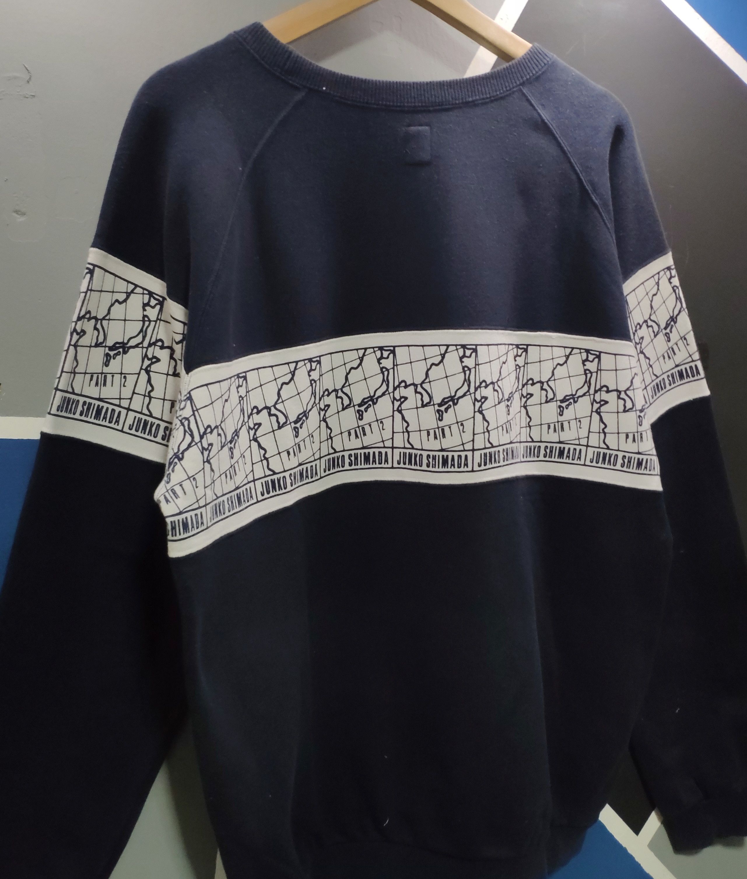 Japanese Brand × Junko Shimada × Vintage Junko Shimada Part 2 Map Sweatshirt Crewneck Size US M / EU 48-50 / 2 - 4 Thumbnail
