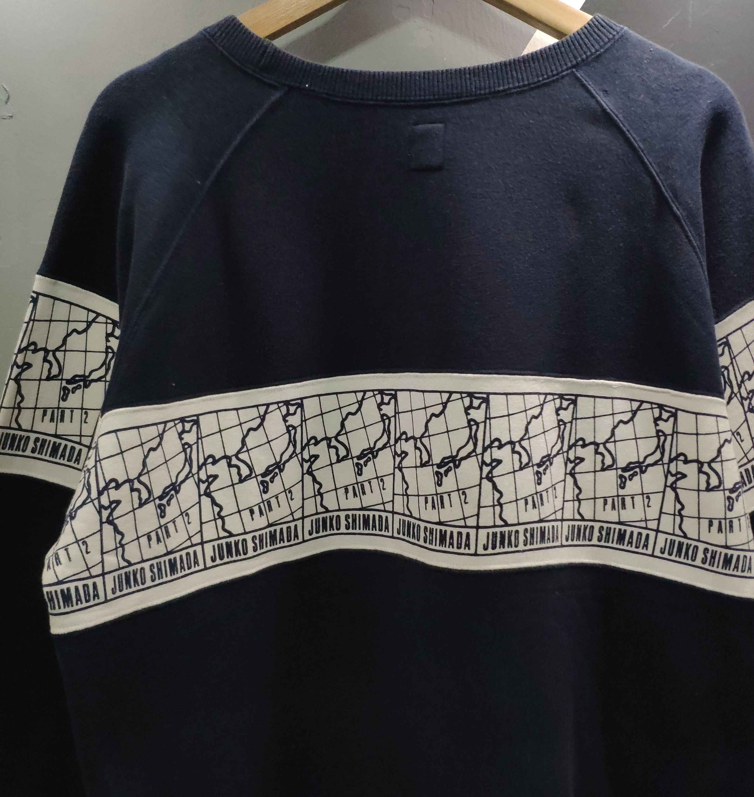 Japanese Brand × Junko Shimada × Vintage Junko Shimada Part 2 Map Sweatshirt Crewneck Size US M / EU 48-50 / 2 - 6 Thumbnail