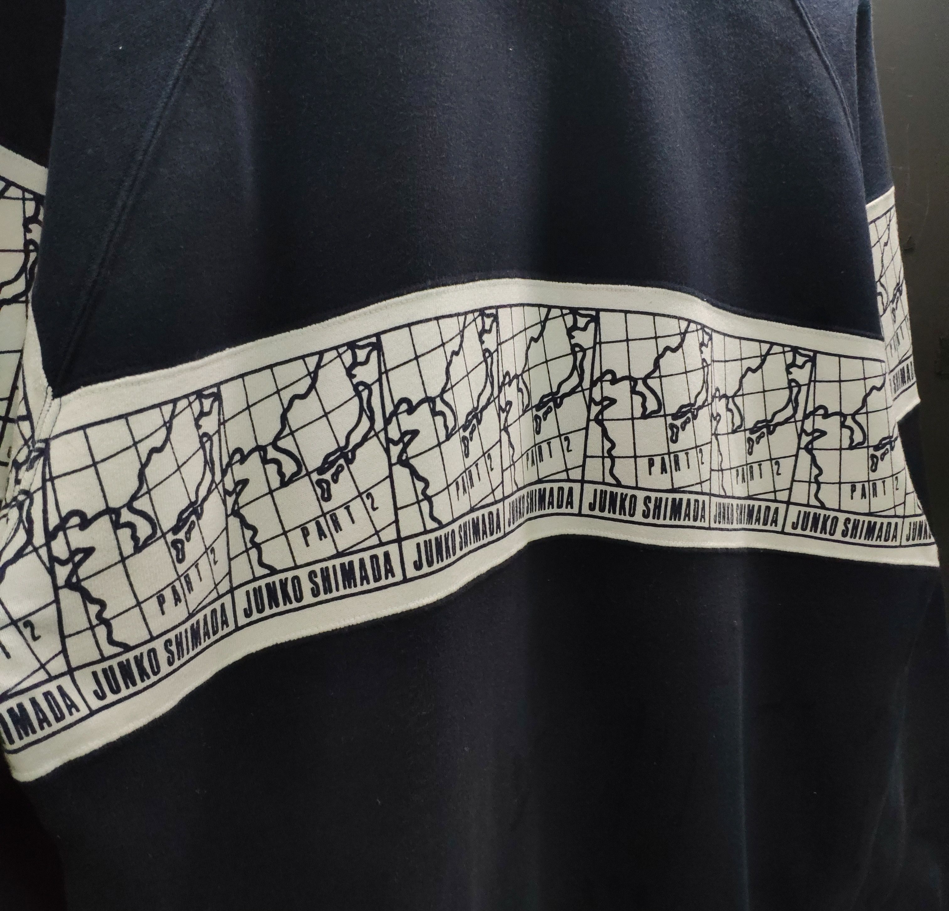 Japanese Brand × Junko Shimada × Vintage Junko Shimada Part 2 Map Sweatshirt Crewneck Size US M / EU 48-50 / 2 - 5 Thumbnail