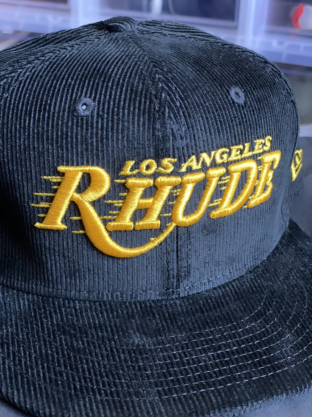 NBA × New Era × Rhude Rhude x L.A. Lakers Black Corduroy 9FIFTY ...