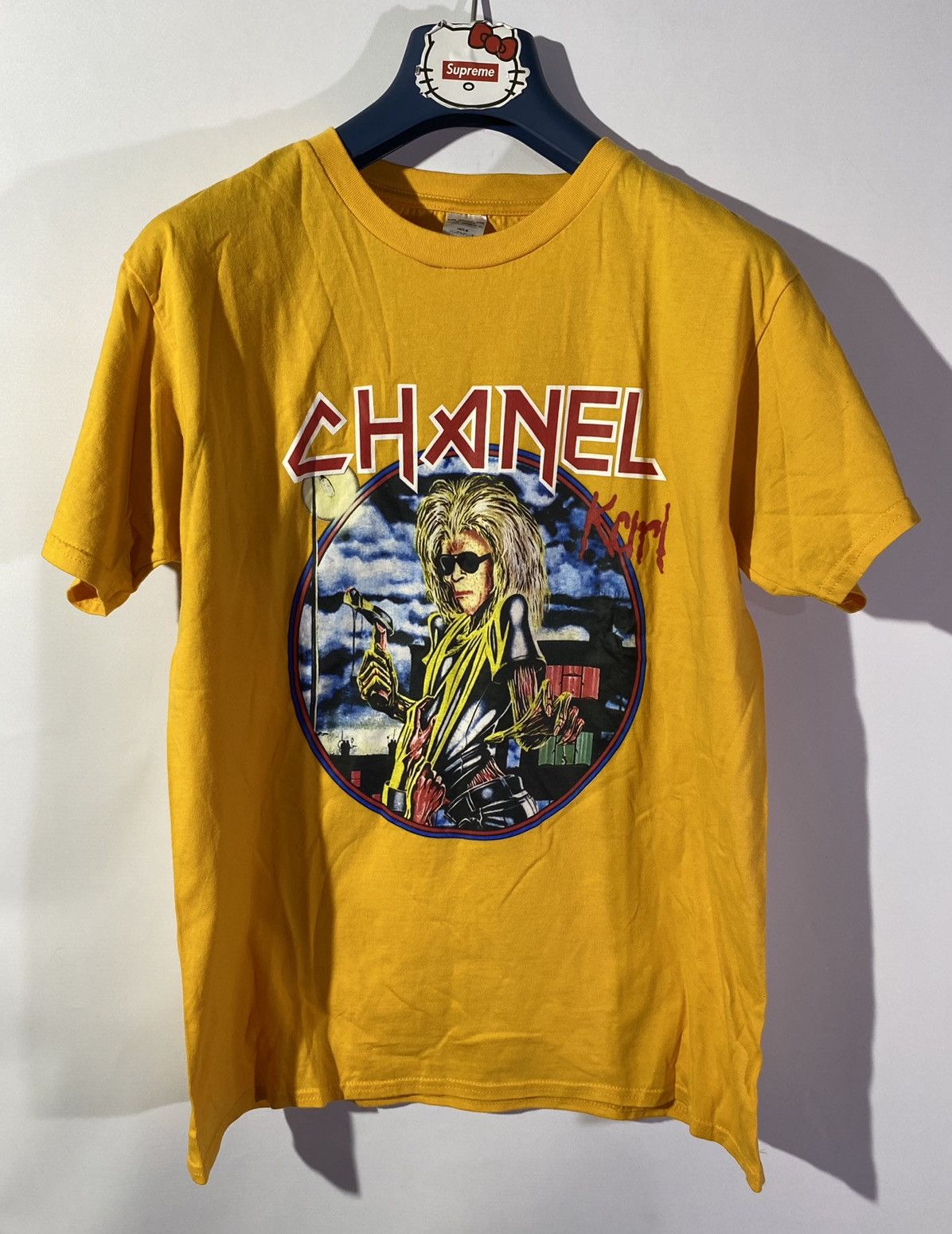 Karl Lagerfeld Chanel Karl Lagerfeld Iron Maiden tour t