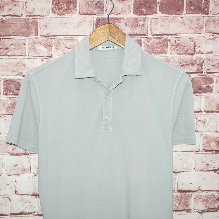 Buck Mason Short Sleeve Polo Shirt Gray | Grailed